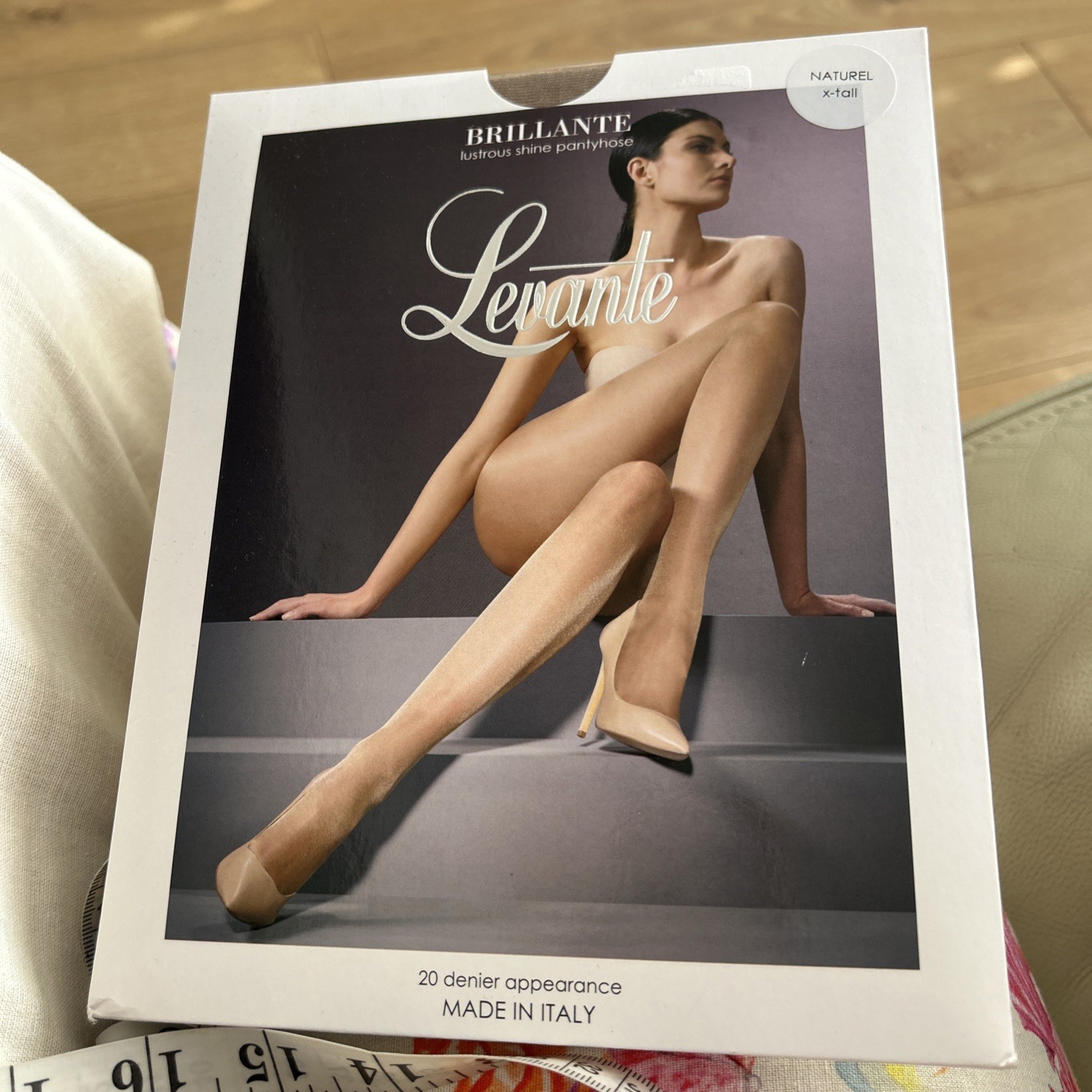 Levante Brilliante Naturel Lustrous Shine 20 Denier Tights Size Ex Tall Bnwt