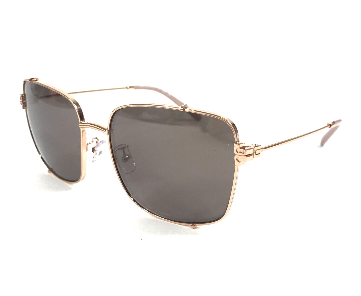 Tory Burch Sunglasses TY6104 33537N Shiny Rose Gold w/ Light Purple Brown Mirror