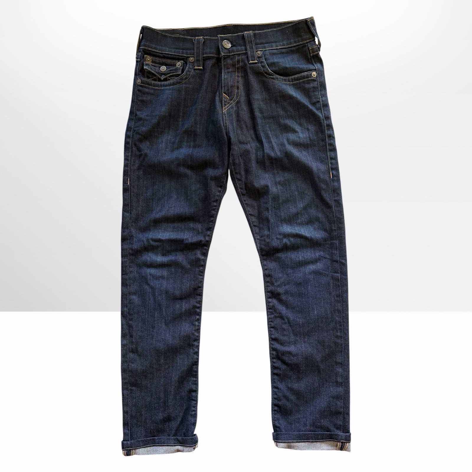 True Religion Men’s Geno Relaxed Slim Jeans Size 30