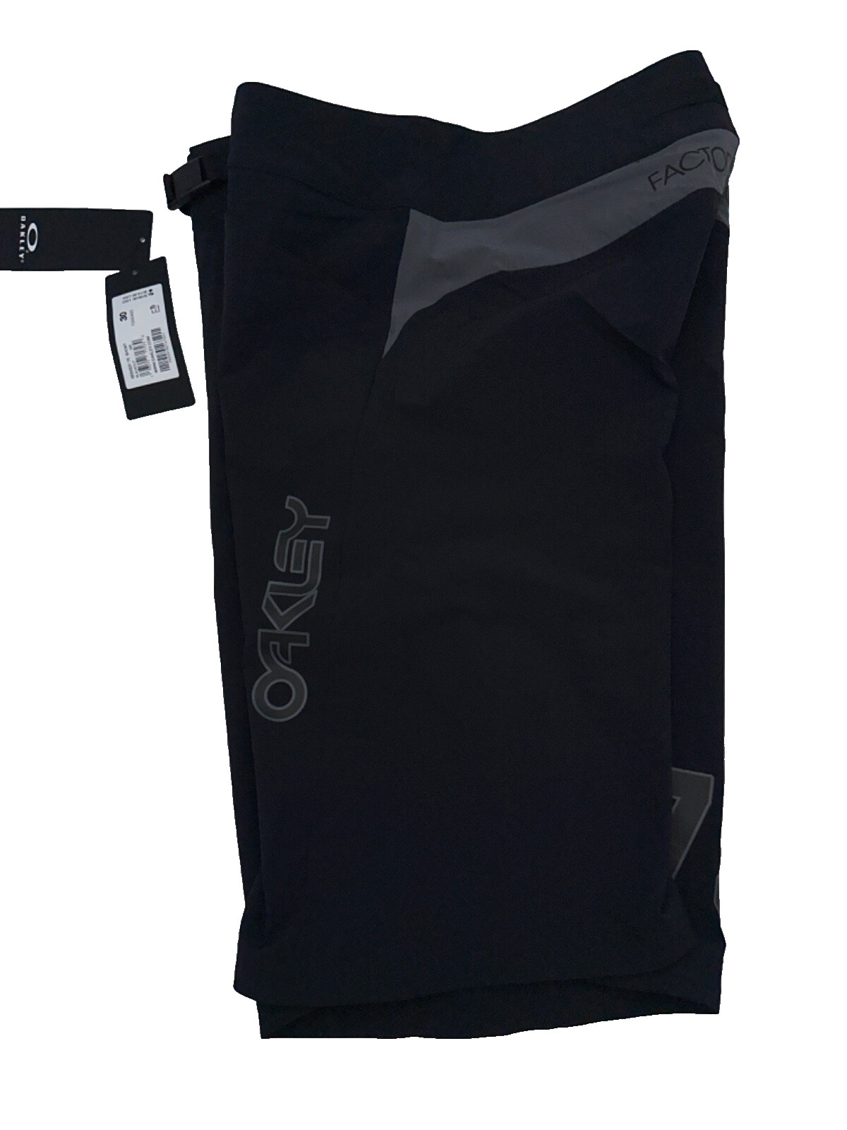$100 Oakley Men’s Seeker 75 Shorts 11.5” – Black/Grey – Size 30 – New With Tags
