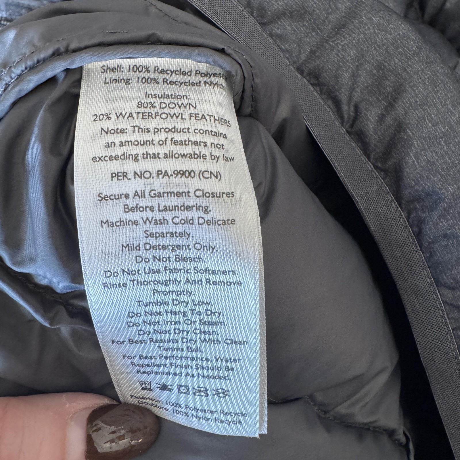 Eddie Bauer Down Vest Mens Large Gray Puffer Quilted 650 Fill Zip Lightweight