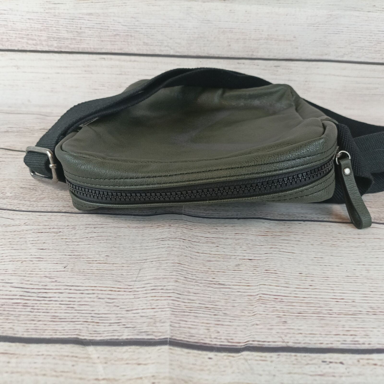 Strellson Crossbody Purse Black Gray Switzerland Leather