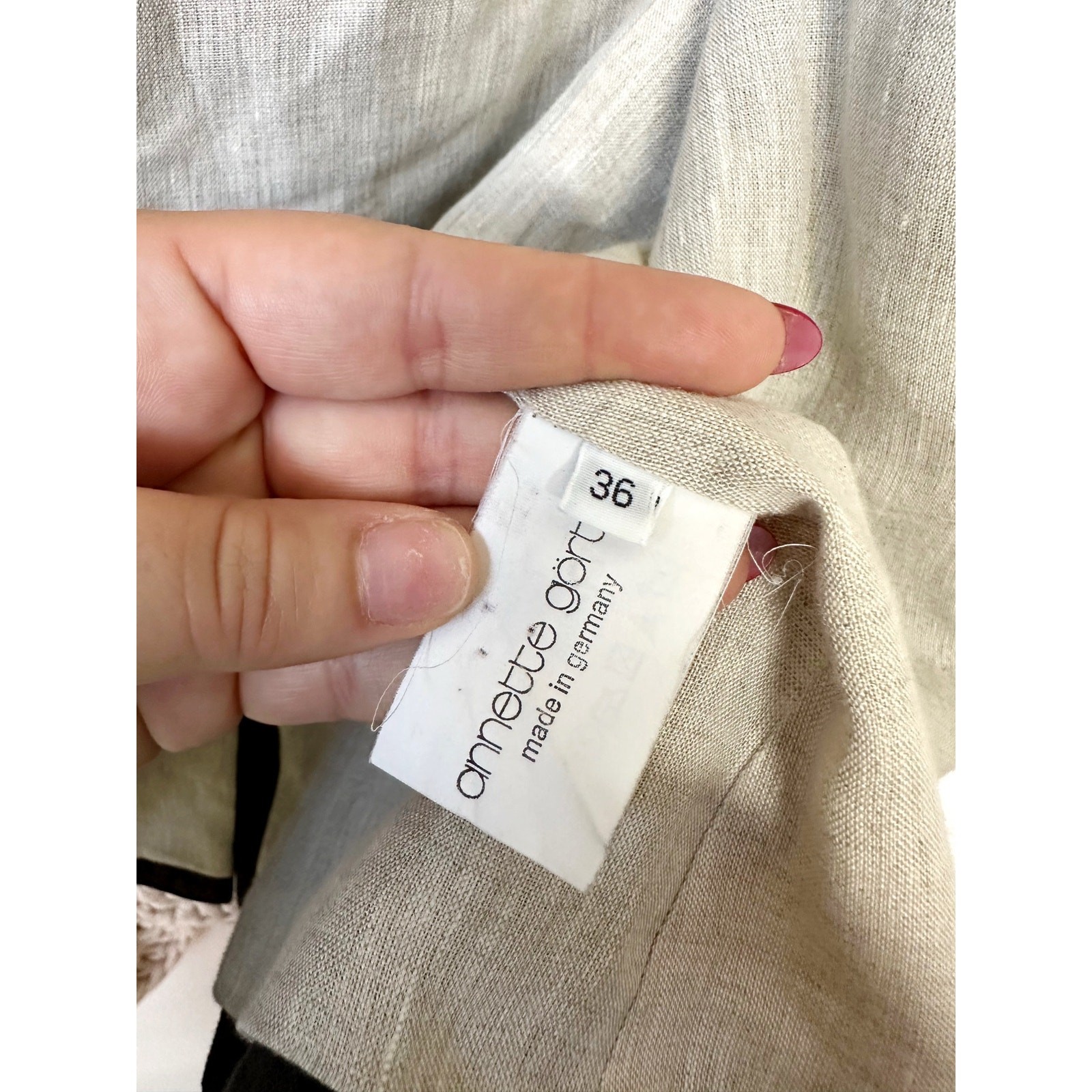 Annette Gortz Linen Avant Garde Lagenlook Oversized Jacket Size EU 36 US 4