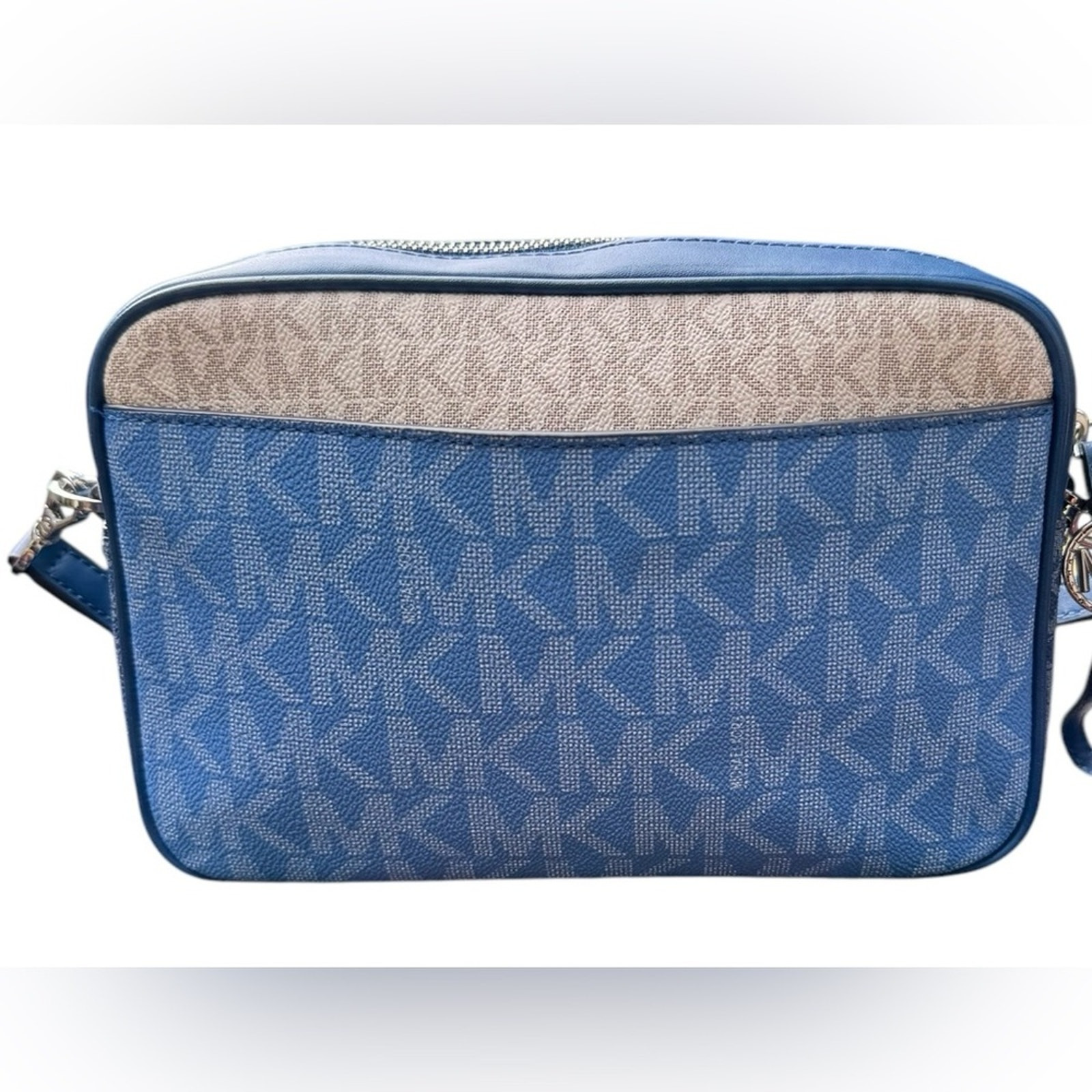 NEW Michael Kors Jet Set Logo-Printed Coated Canvas Camera Bag