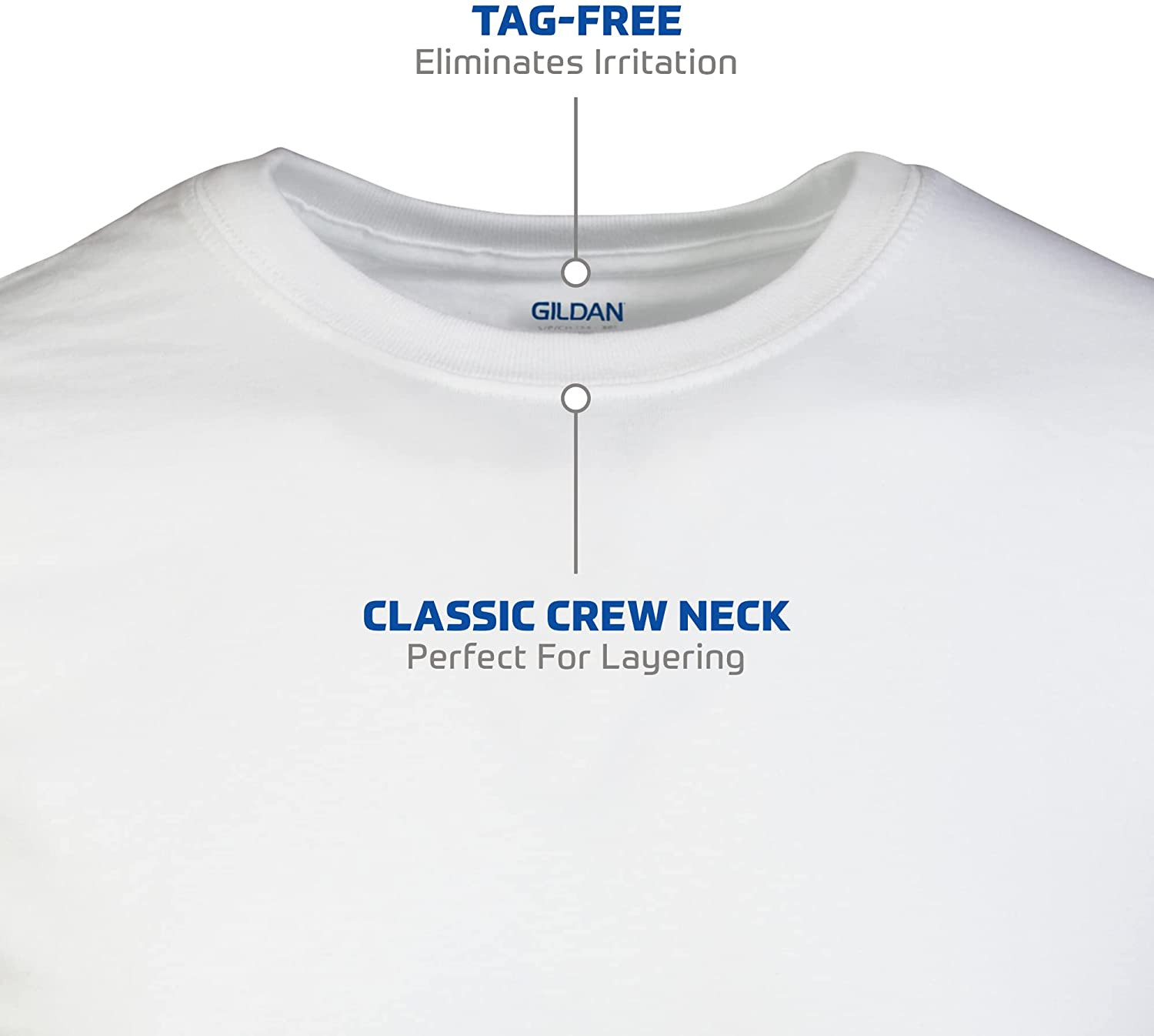 Men’s Gildan Crew T-Shirts 12 Pack Multipack Style G1100