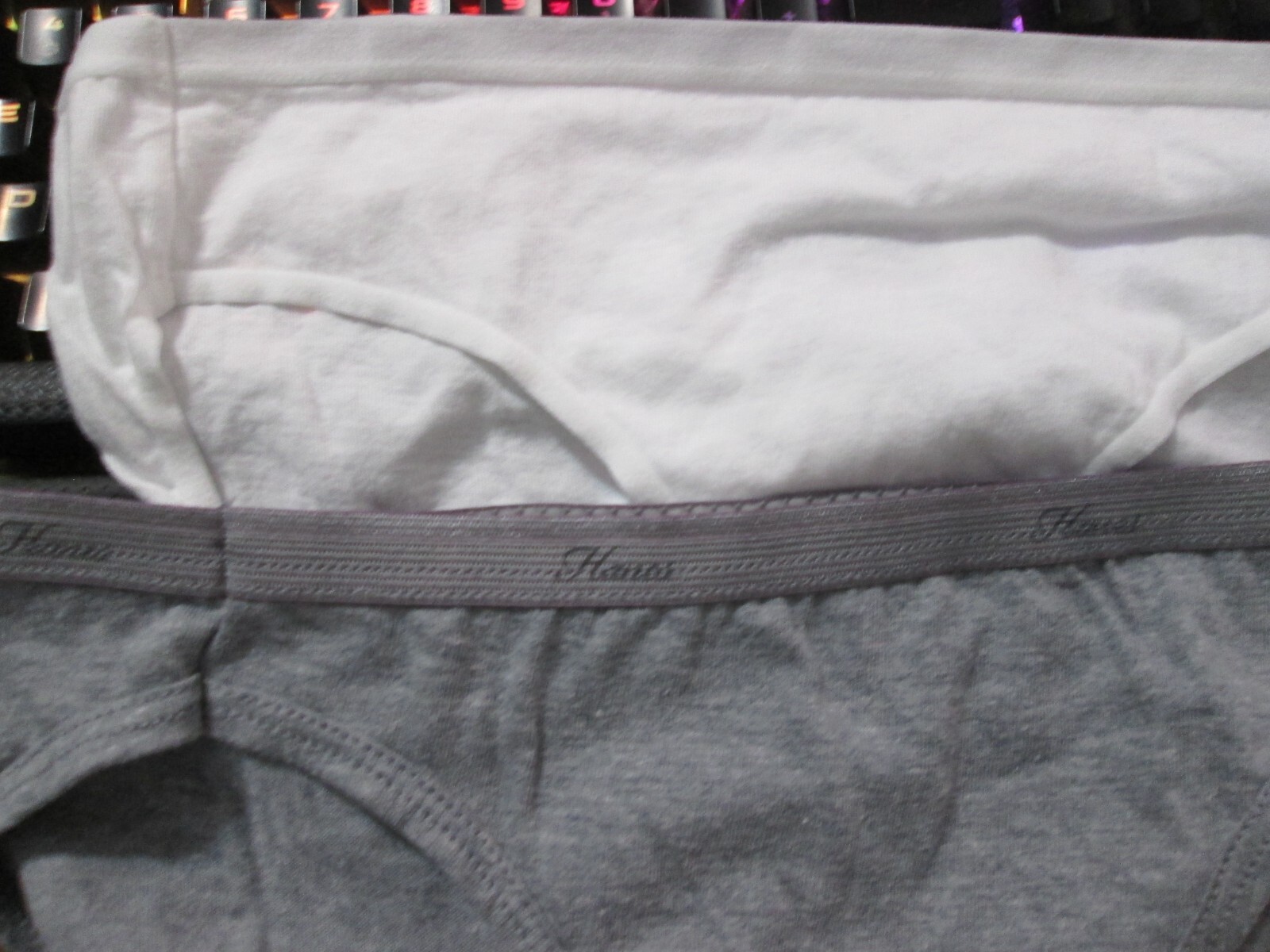 New Hanes & Auden Bikinis💕 Size 6 White + Gray Heather 100% & 75% Cotton