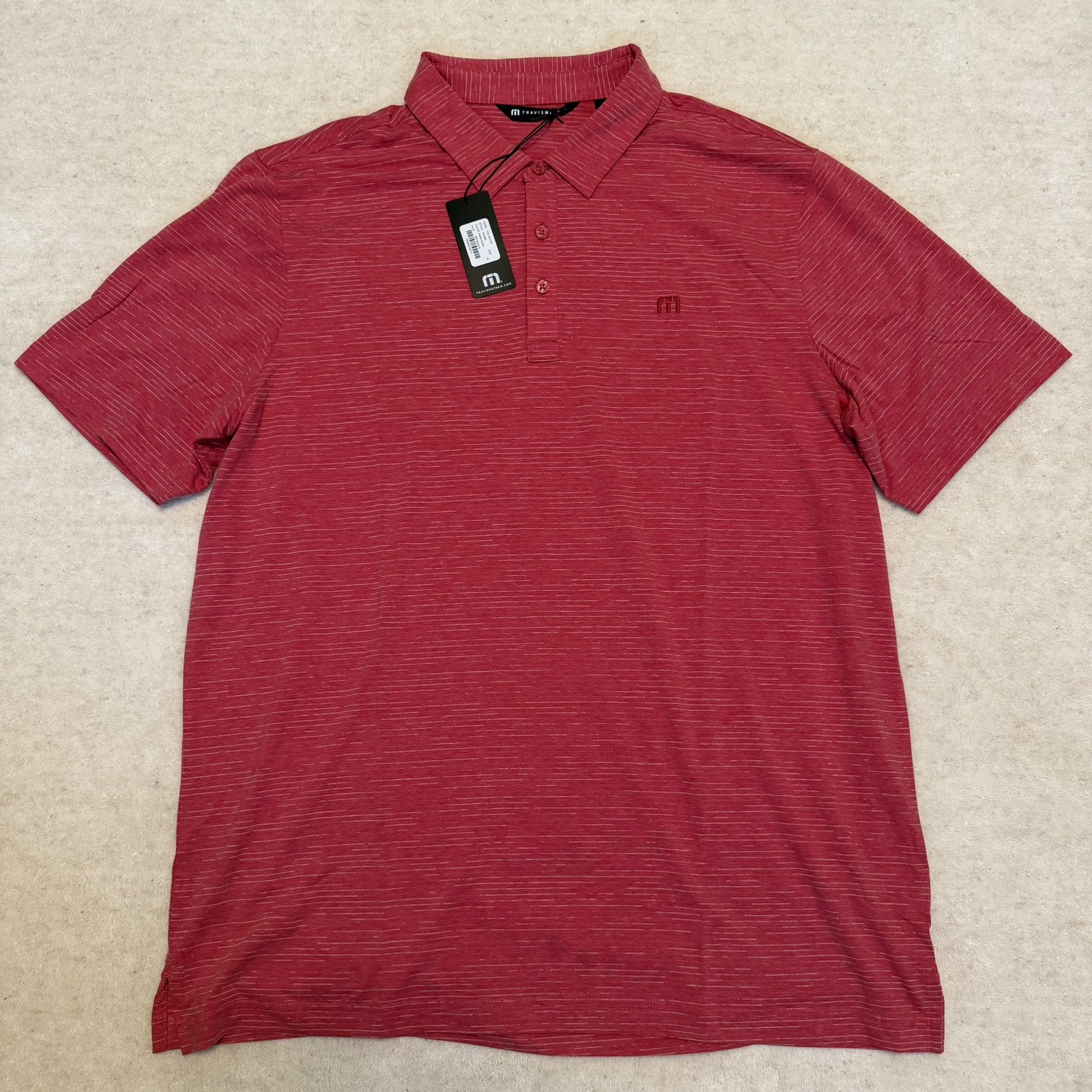 Travis Mathew The Heater Series Polo Scooter Red Mens Size XL Extra L NWT Golf