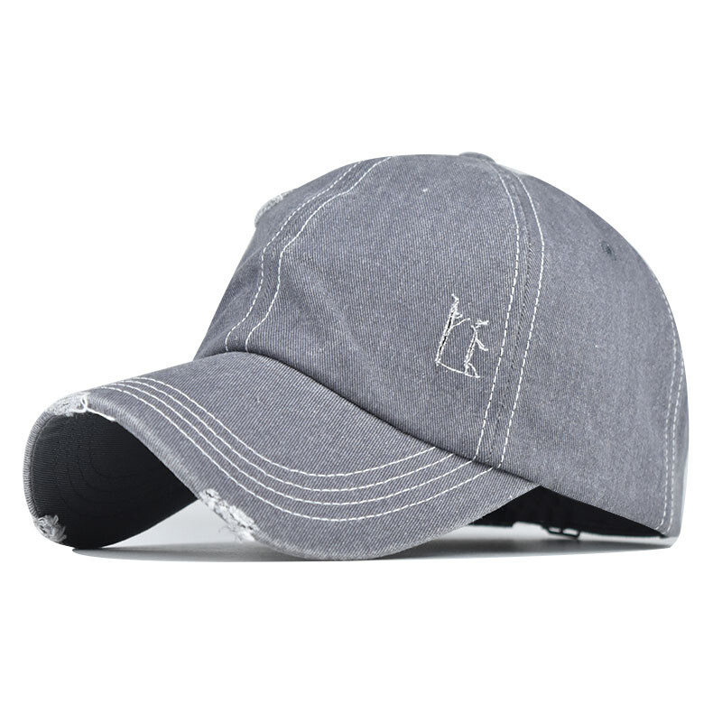 Men Dyed Washed Retro Cotton Hat New Plain Polo Style Baseball Ball Cap Women