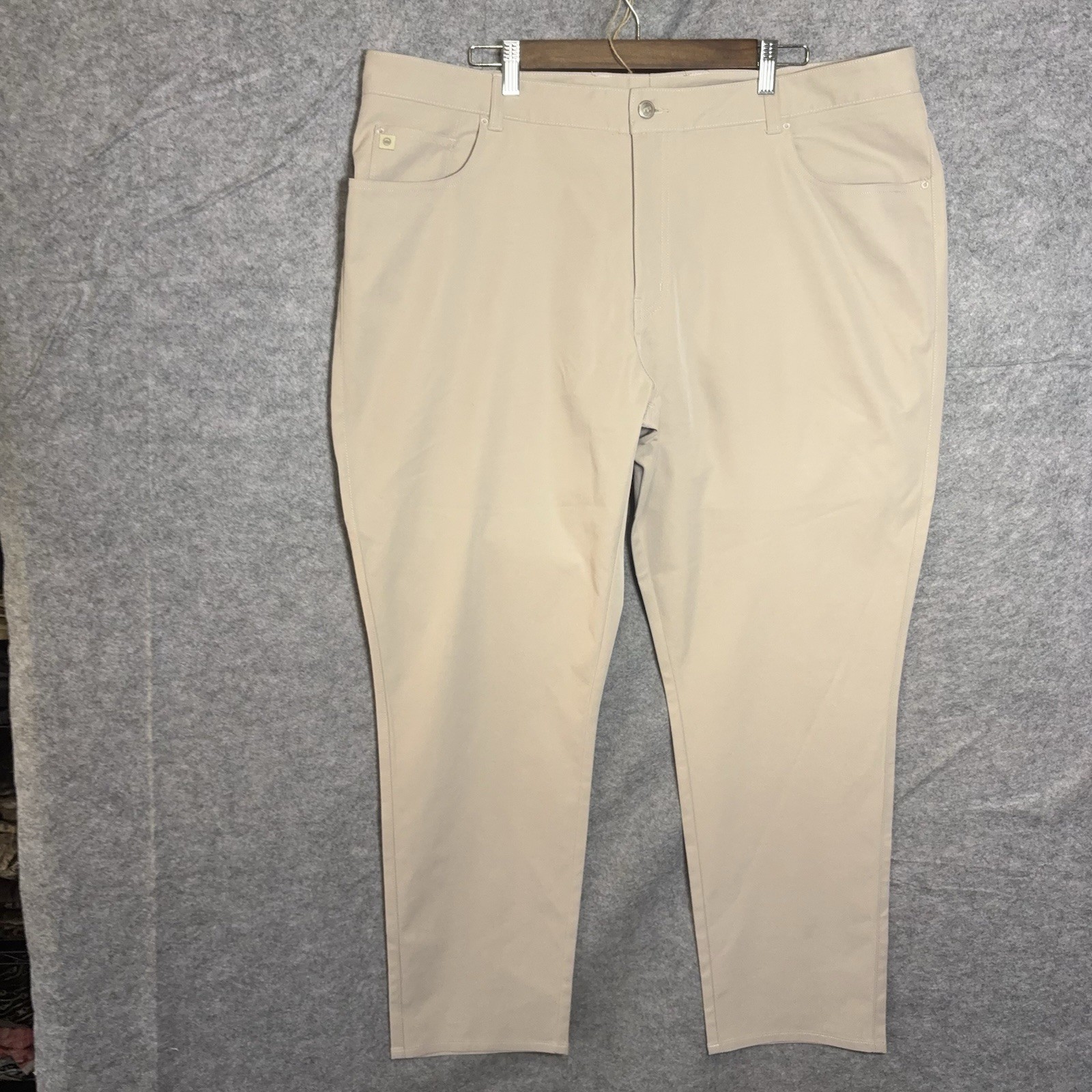 Peter Millar eb66 Pants Mens 42×30 Tan 2-Way Stretch Performance -SIZE NOTE