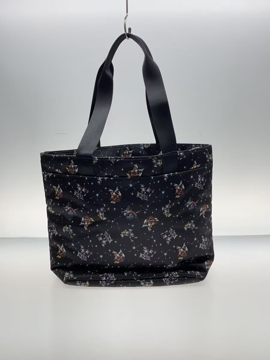 PORTER Disney Tote Bag Nylon Black All Over Pattern