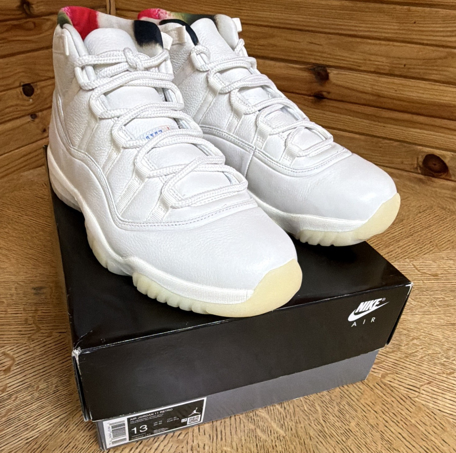 Air Jordan 11 (285) White/Multicolor men’s size 13