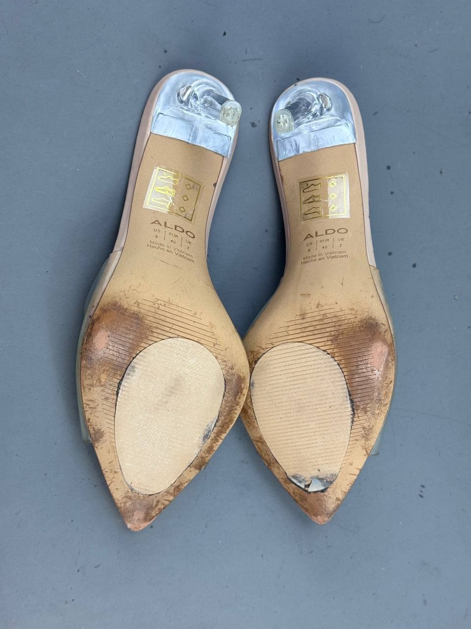ALDO Annabrilden Bone Women’s Heeled Mules Beige Size 9