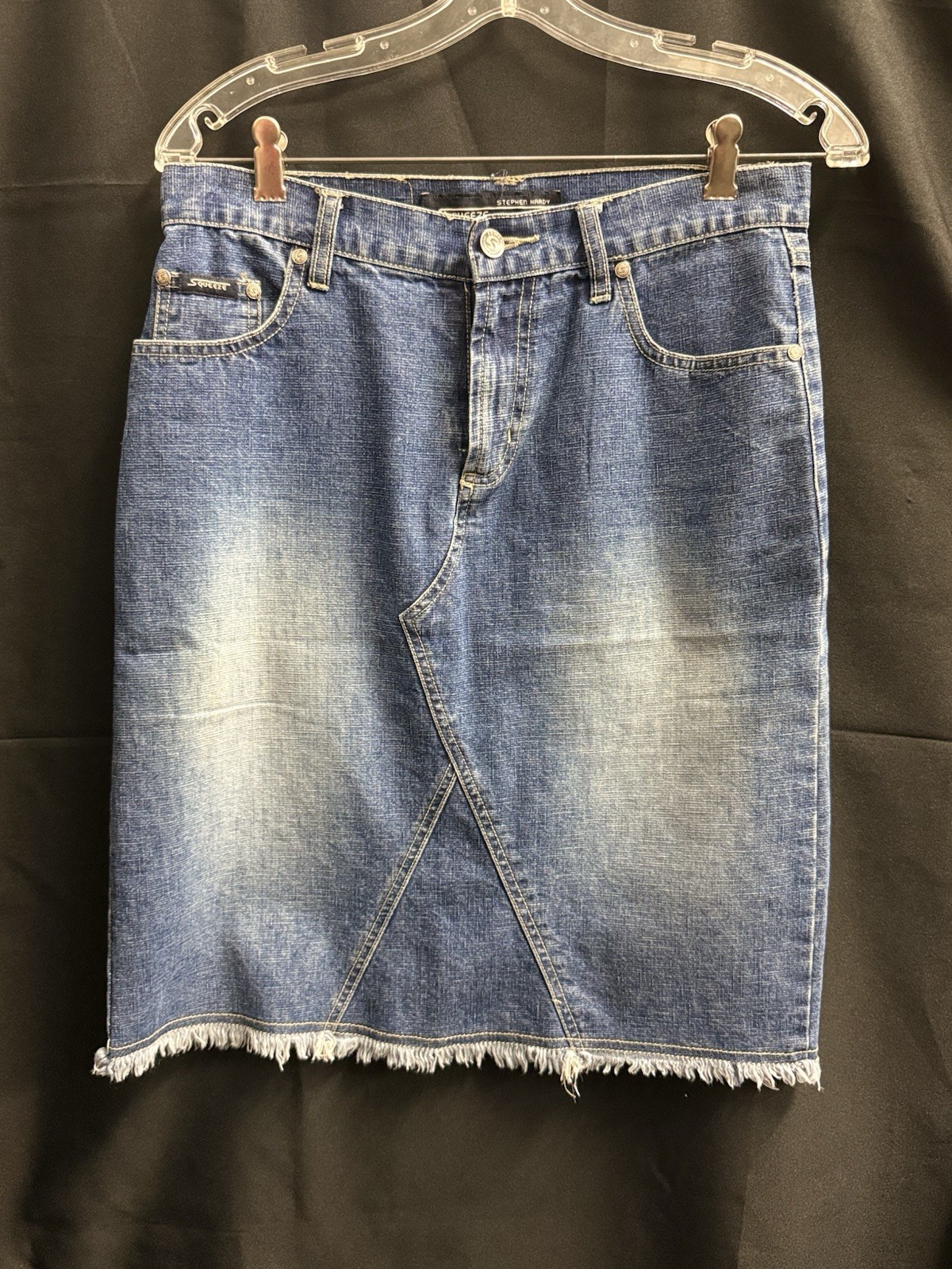 Stephen Hardy Wash Denim Women’s Squeeze Skirt Size 5/6 Y2K