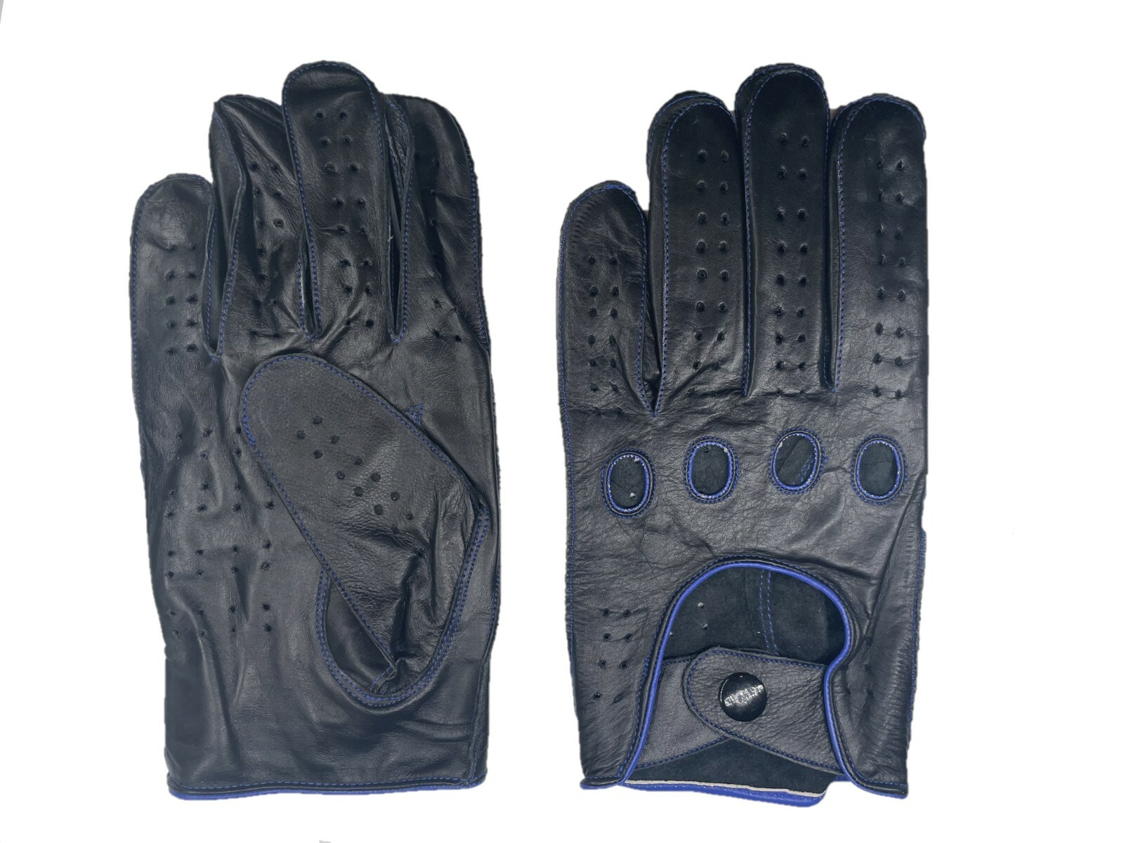 MEN’S 100% GENUINE LEATHER DRIVING GLOVES REVERSE STITCH CHAUFFEUR