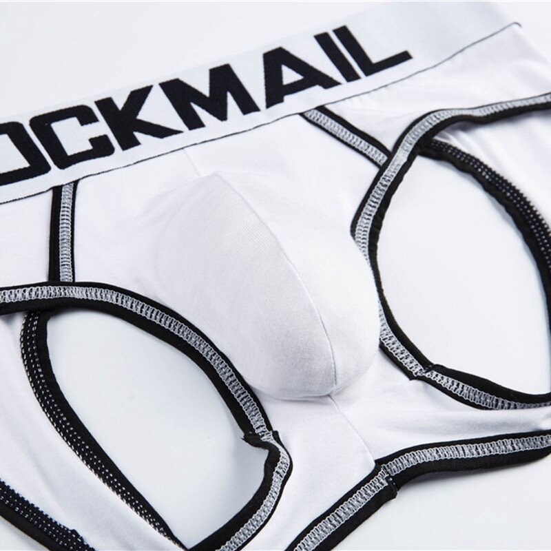 Men’s Jockstrap Low Waist Briefs with Open Back Modal Sexy Underwear
