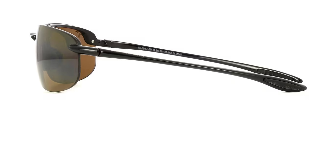 Maui Jim Ho’okipa Gloss Black Tortoise / HCL Bronze Polarized Lens H407-02 NEW