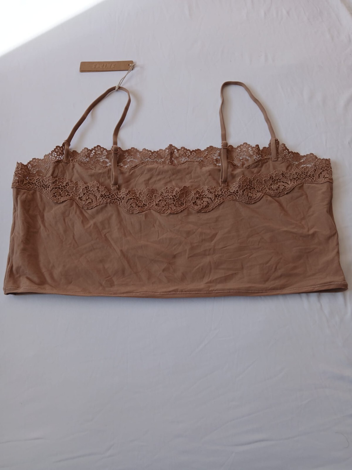 Skims Fits Everybody Lace Cropped Cami Top Women’s 4X Sienna TP-TNK-2692 G98