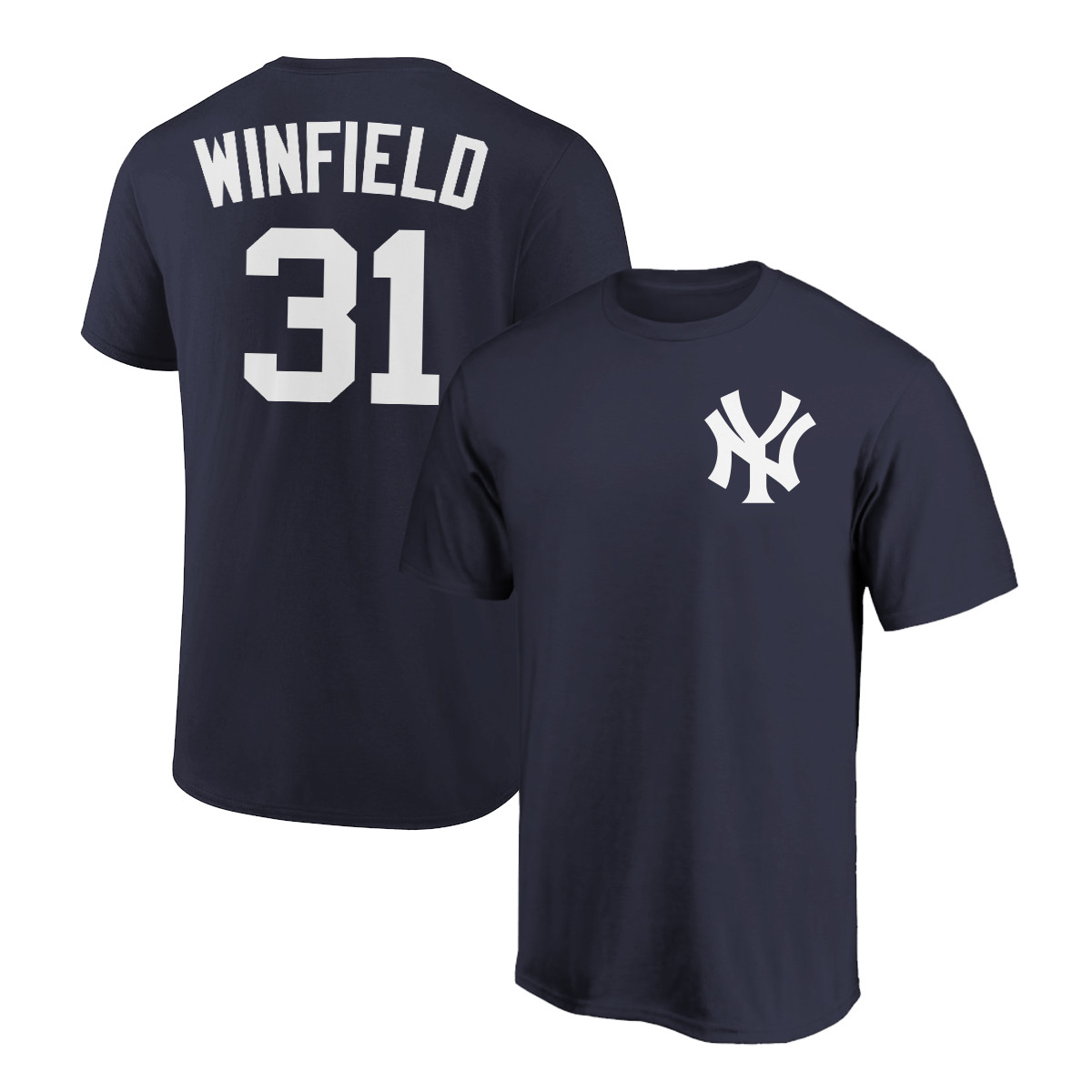 Dave Winfield T-Shirt New York Yankees Player Name and Number Soft Jersey Tee