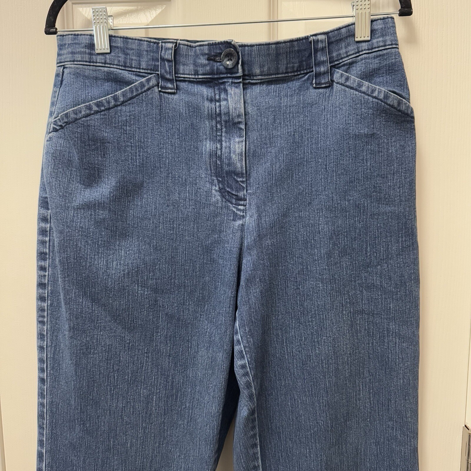 L.L. Bean Classic Fit Jeans Women 12 Blue Straight Leg Denim Pants