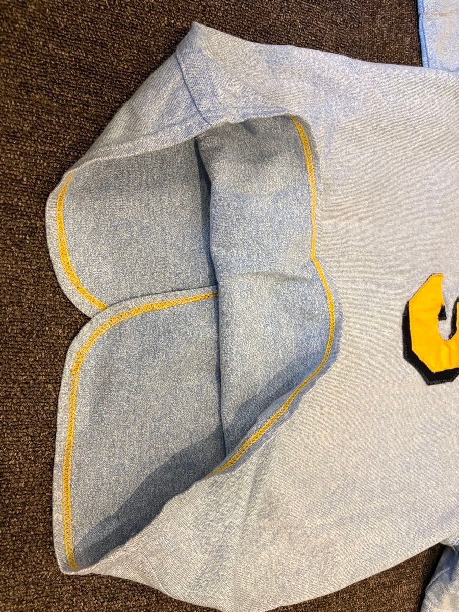 Vintage 80s Rawlings Baseball Shirt Powder Blue USA Made – Size M (Fits like S)