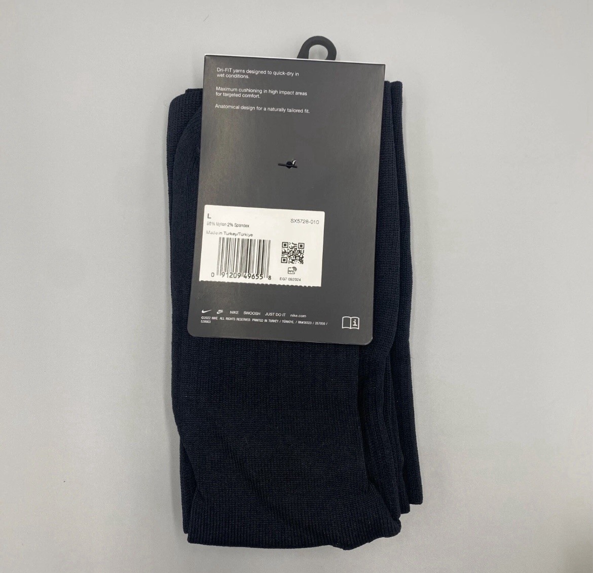 Nike Dri-Fit Classic Cushioned OTC Soccer Socks Men’s Large 8-12 Knee High