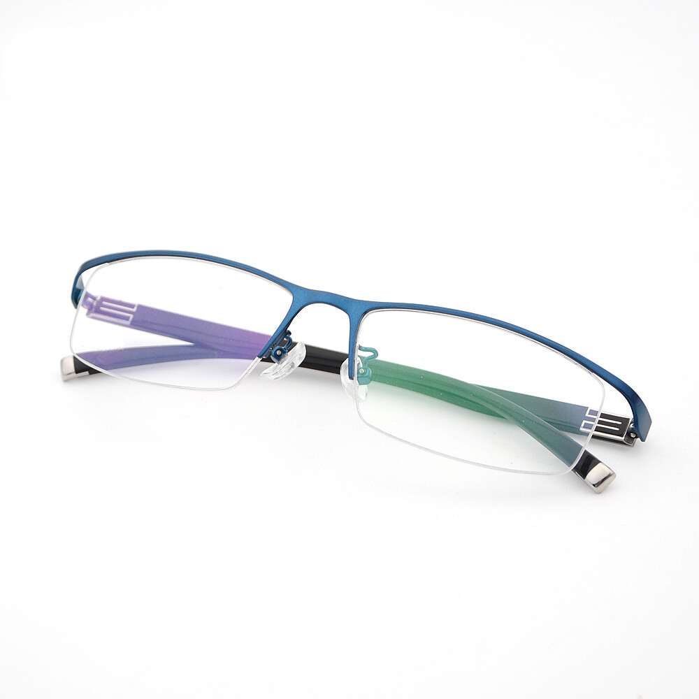Classic Men Semi Rimless Photochromic Single Vision Reading Glasses +0.00~+4.00