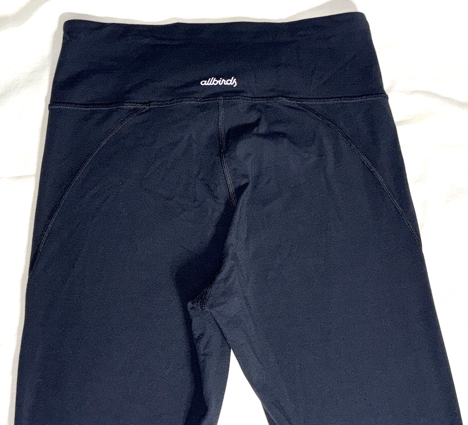 Allbirds Natural Carbon Footprint 11.8 Black Yoga Cropped Capri Leggings Pants S