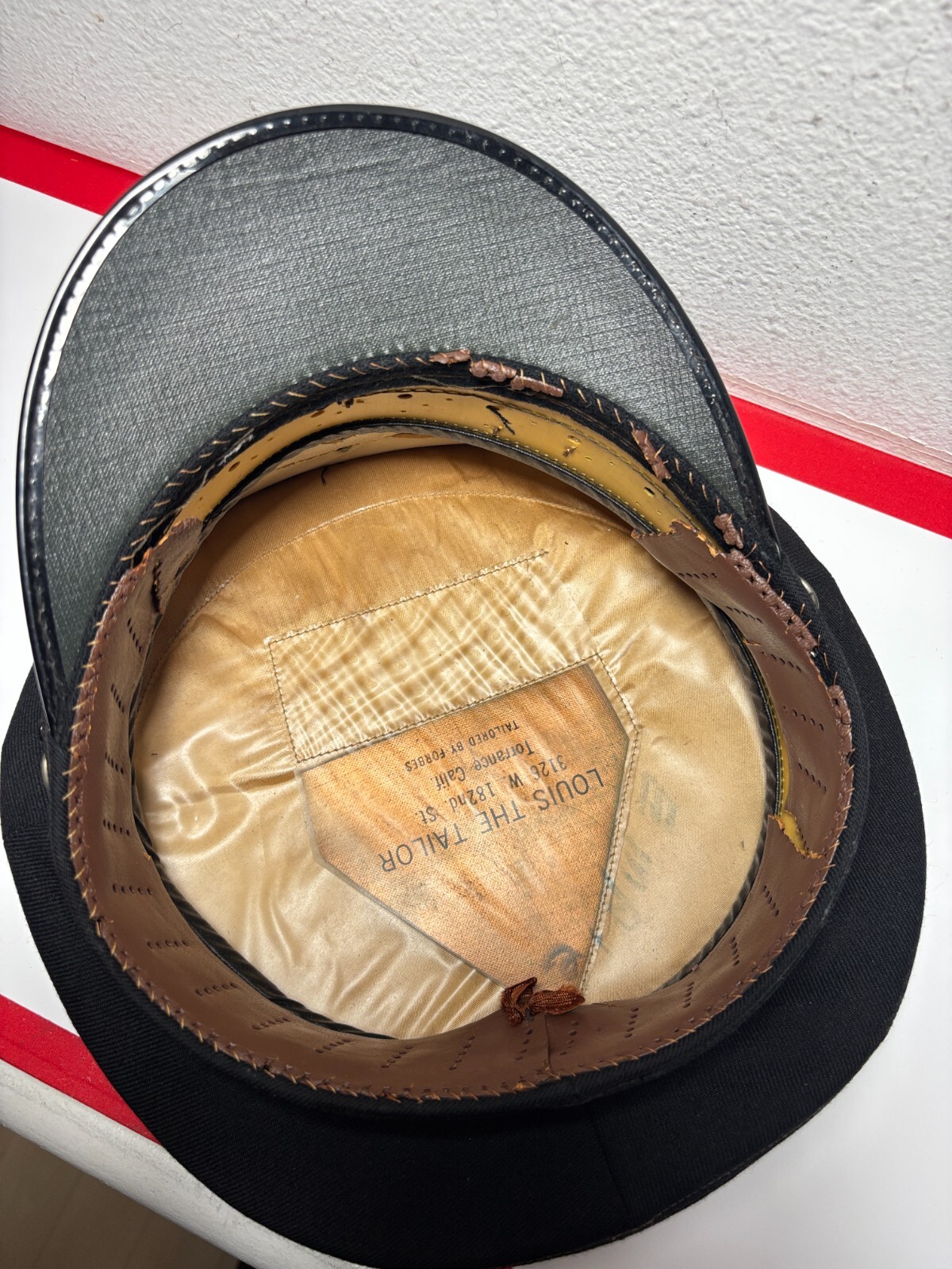 22.75″ Circumference, Vintage Collector Los Angeles Fireman Department Hat Cap