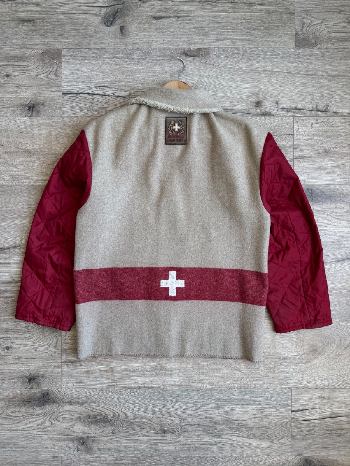 Strellson Cotton Lining Jacket Swiss Flag Military