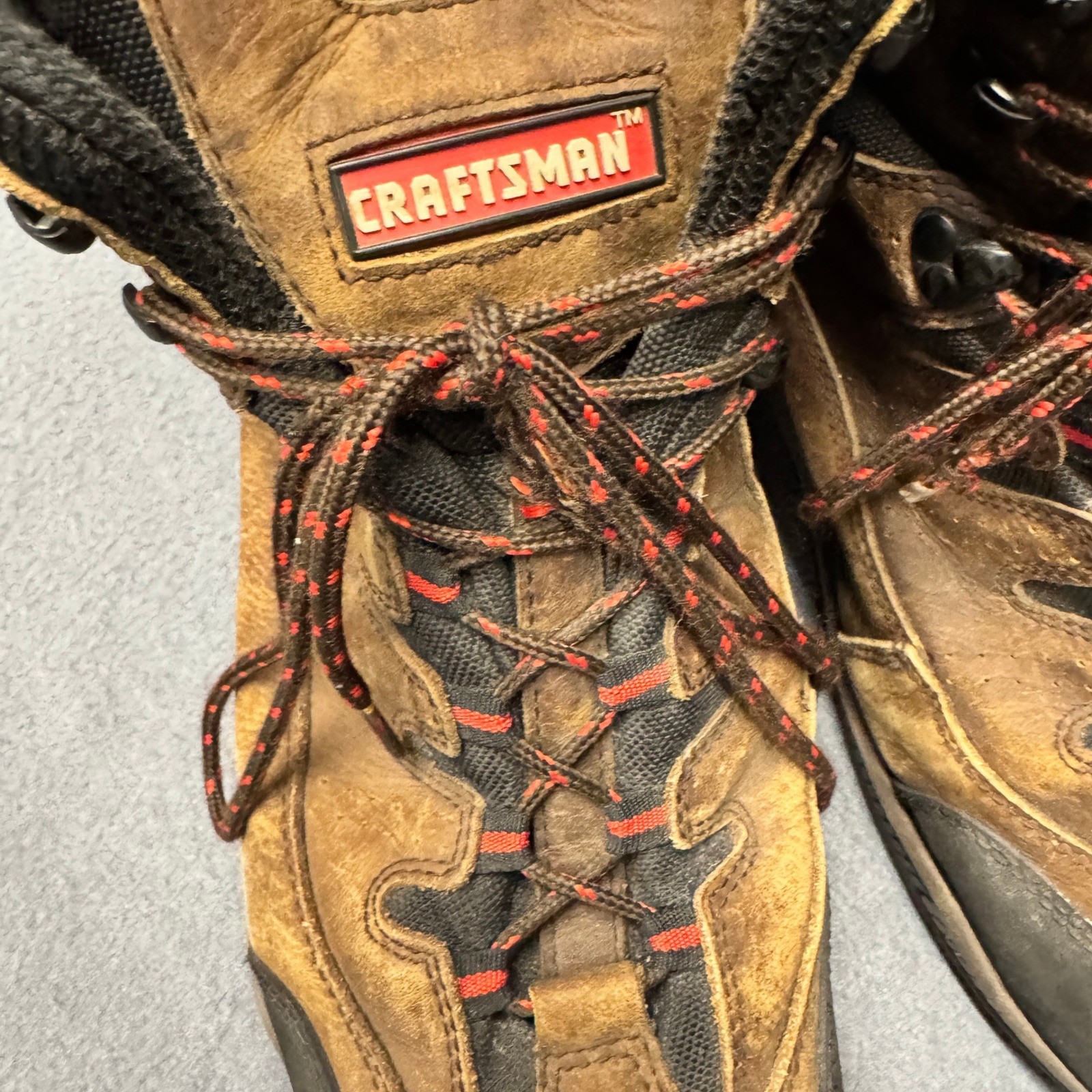 Craftsman Boots Mens 13 D Safety Toe Hiker Brown Work Leather Utility