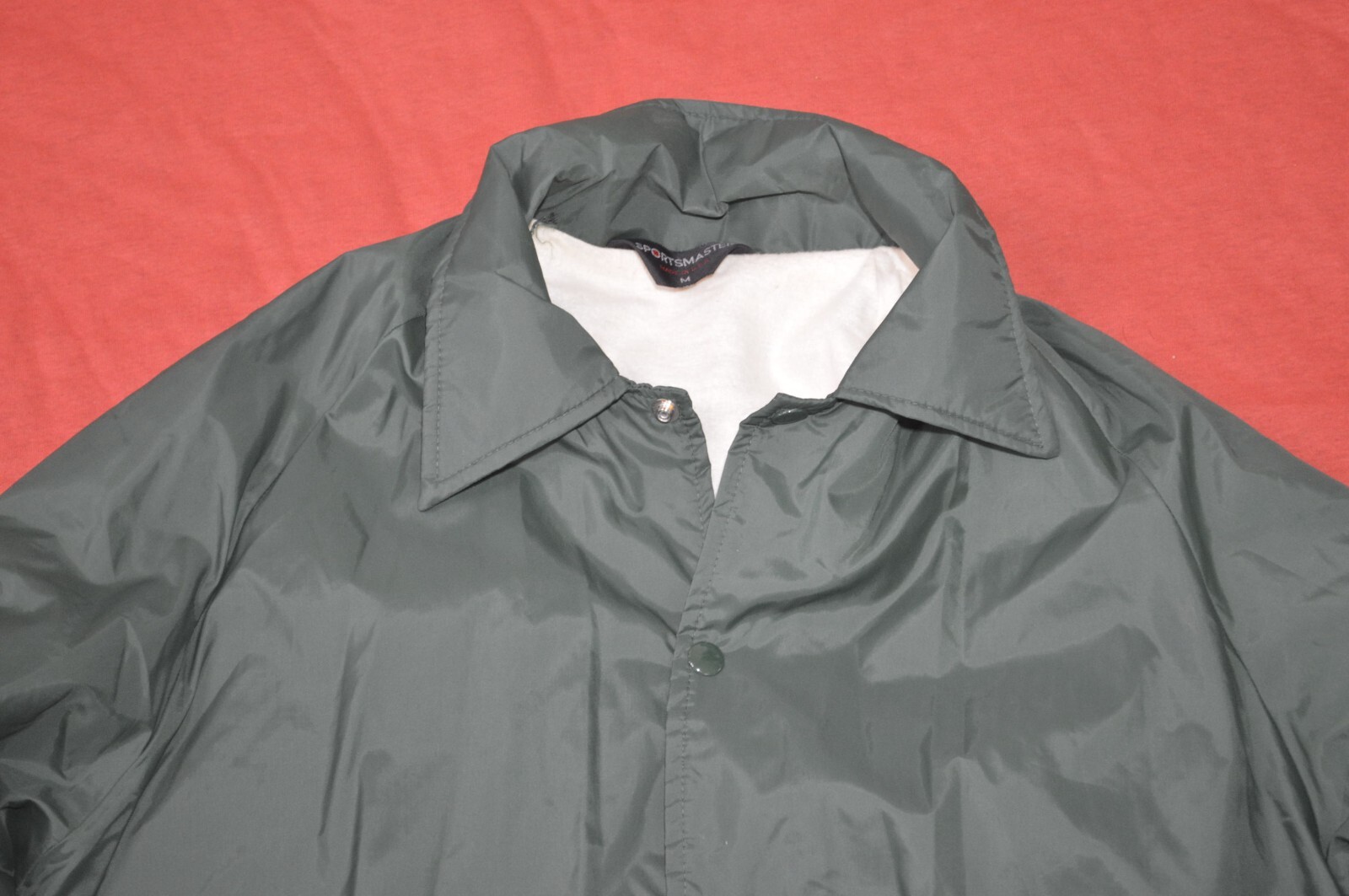 Vintage 70s Green Windbreaker jacket Sports Master tag, size: Medium