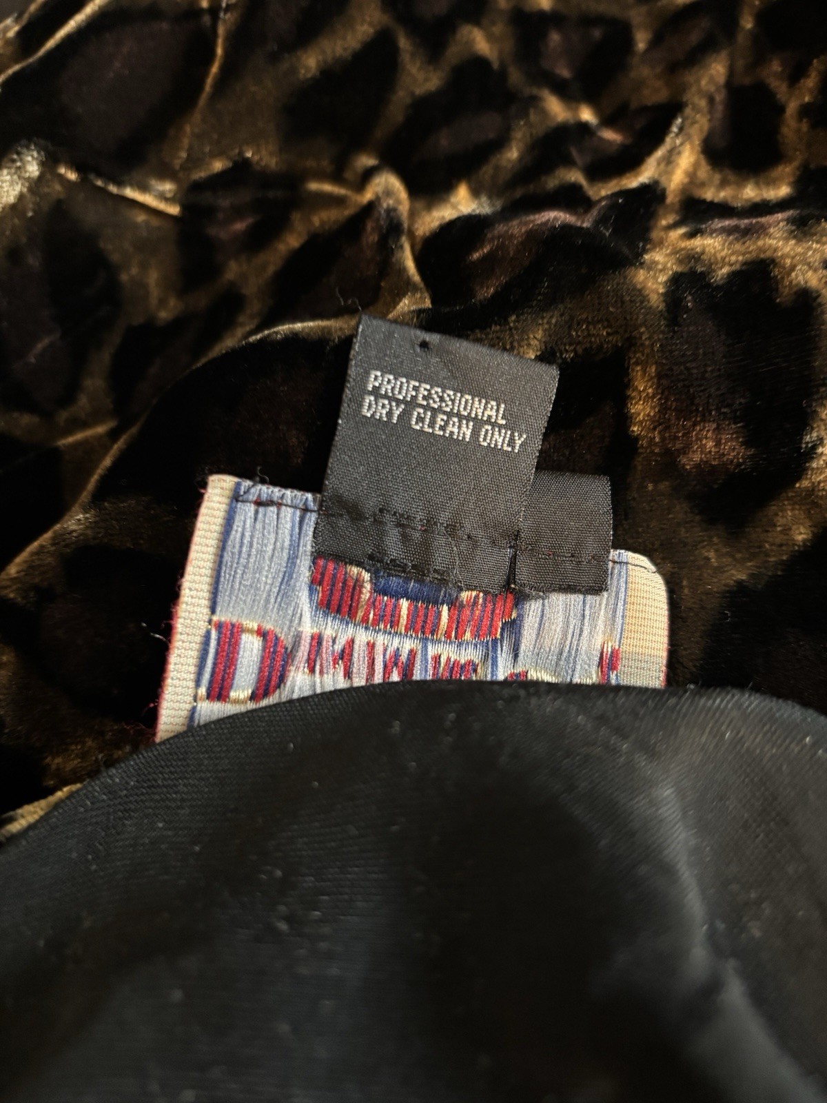 Vintage Denim & Co Velvet Leopard Print Button Down Shirt Sz 1X Y2K Oversized
