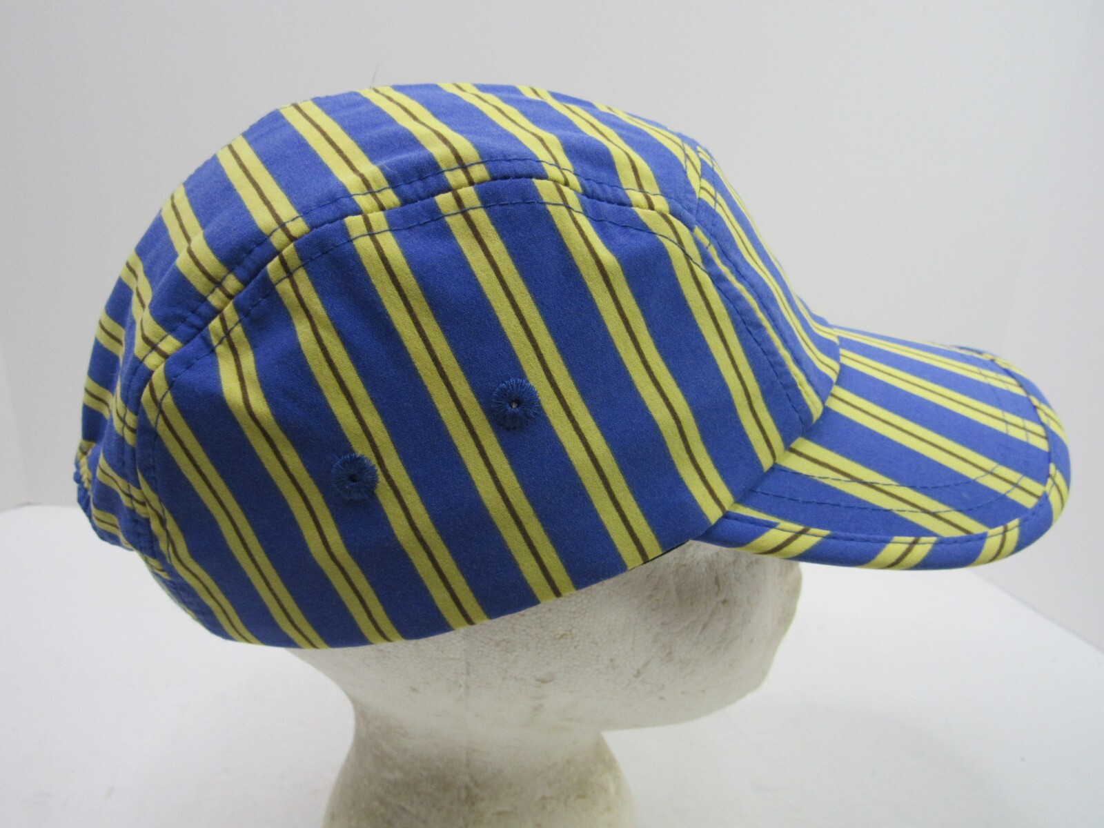 J.Crew 5-panel Cap Hat Strapback Polyester Stipes Striped New No Tags