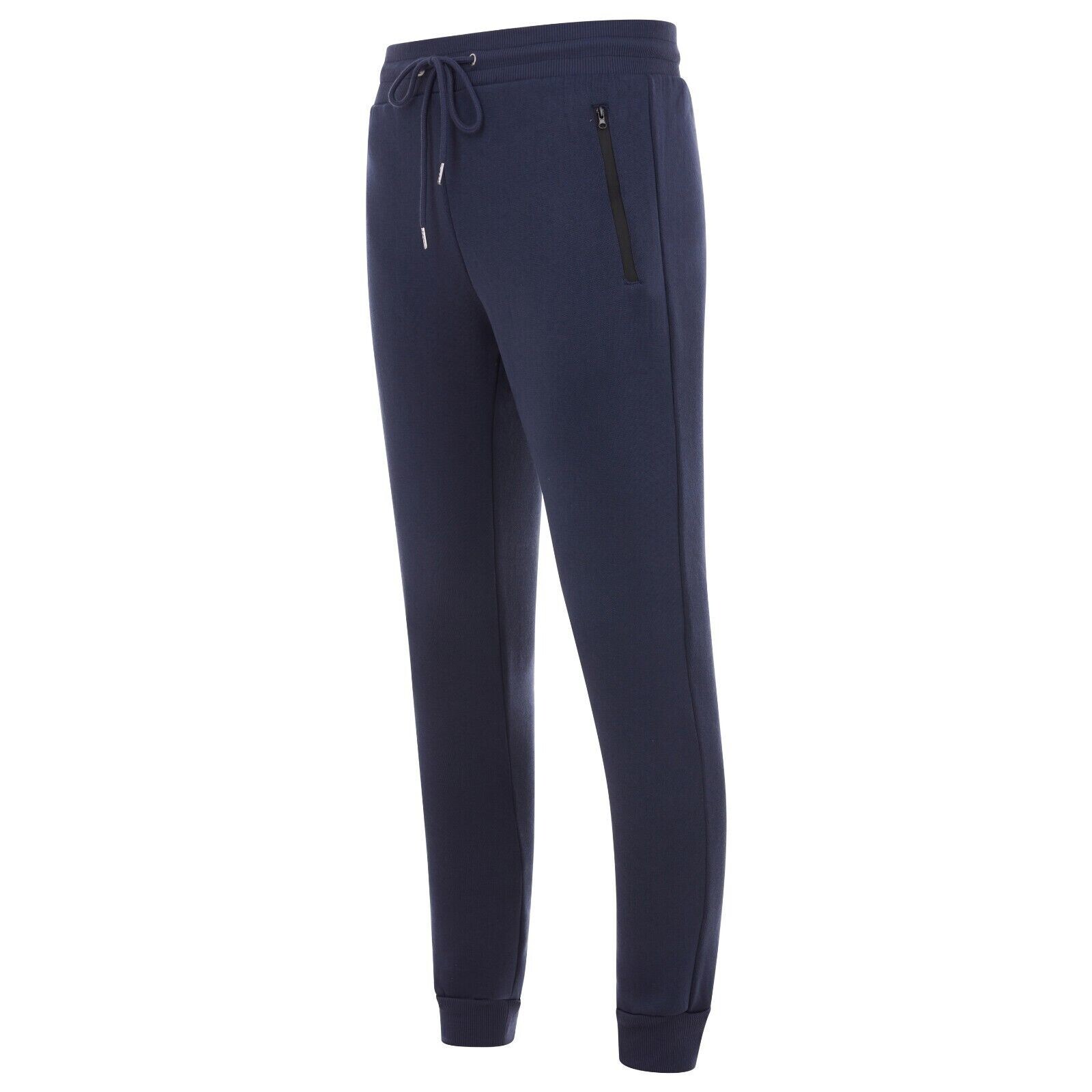 Men’s Fleece Lined Slim Fit Casual Tech Jogger Sweatpants W Zipper Pockets S-3XL