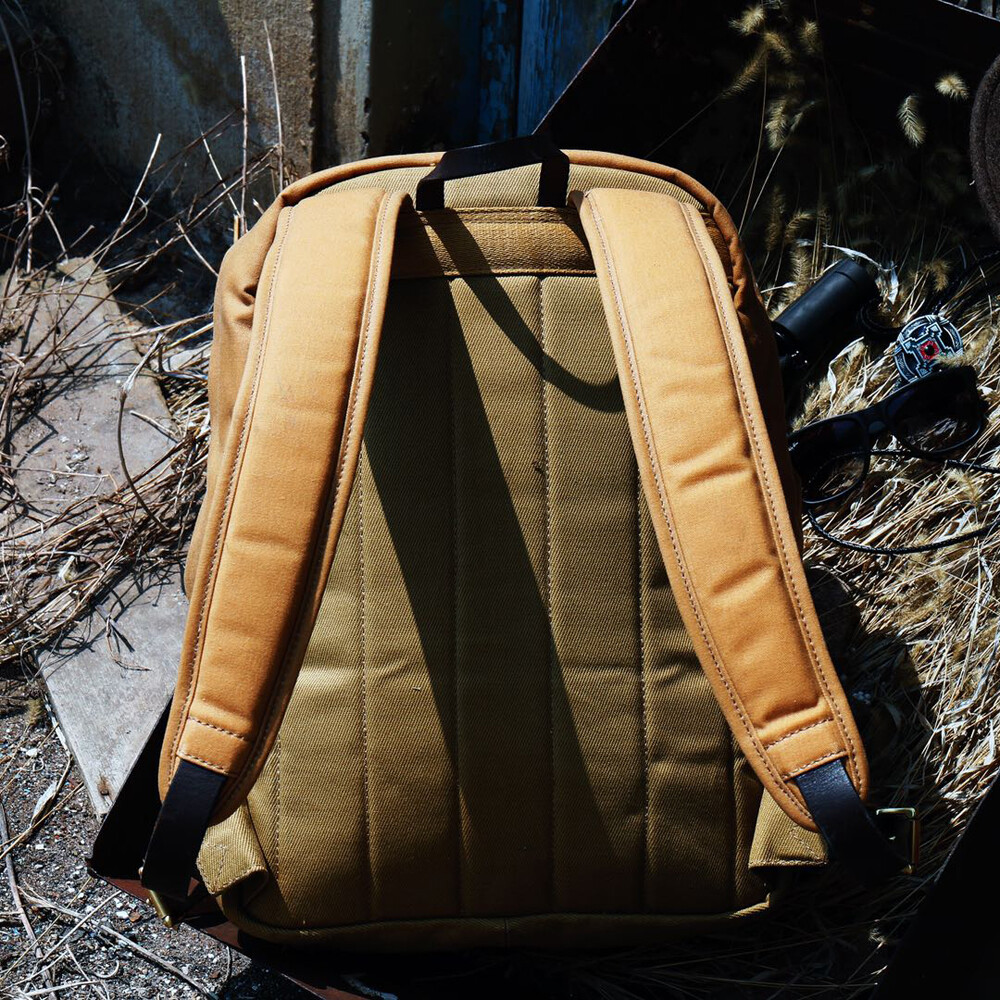 Water-repellent Heavy Wax Canvas 70307 Unisex Retro Backpack Computer Bag