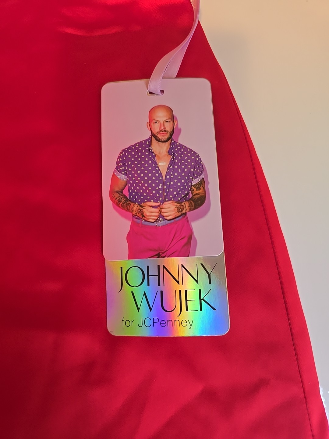 Johnny Wujek Reversible Mini Skirt Red/ Light Pink Size 0 $49 Retail NWT Silky