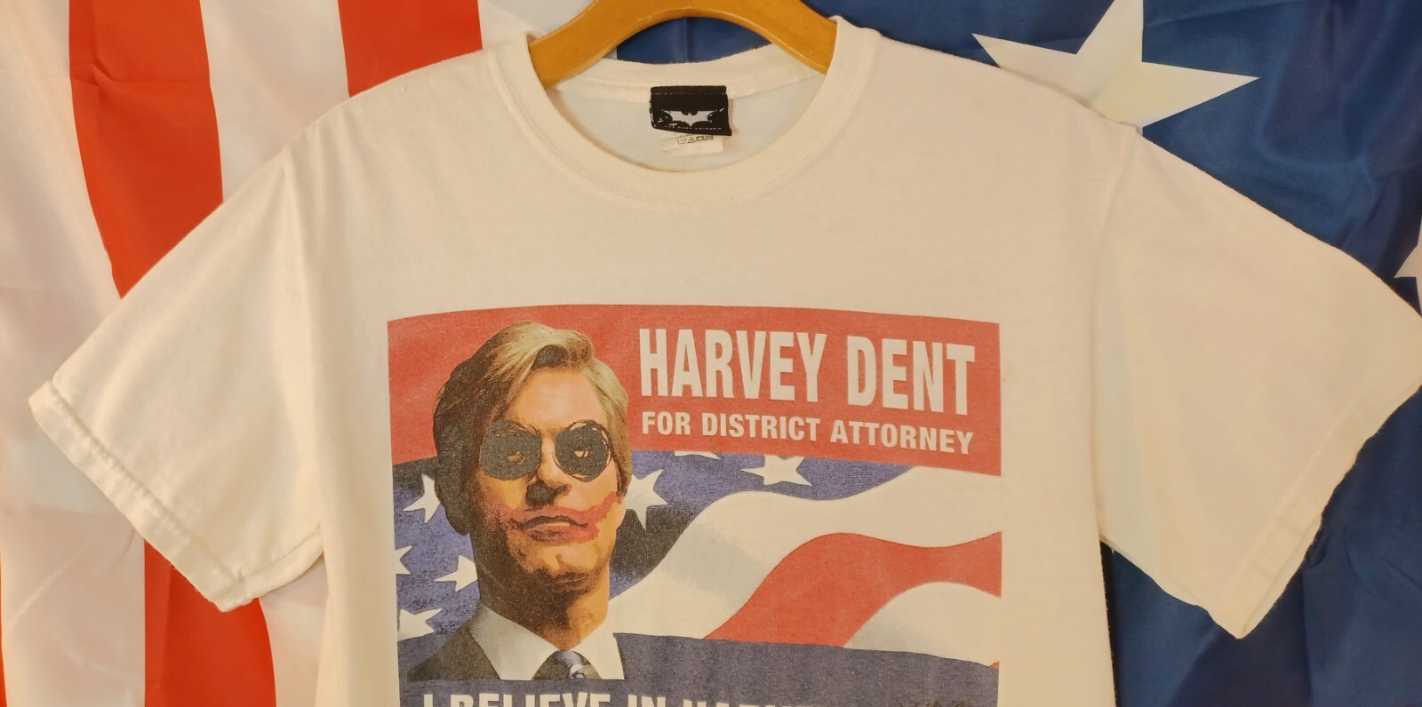 The Dark Knight Harvey Dent Joker Shirt 2008 Official Promo Batman DC Comics 🔥