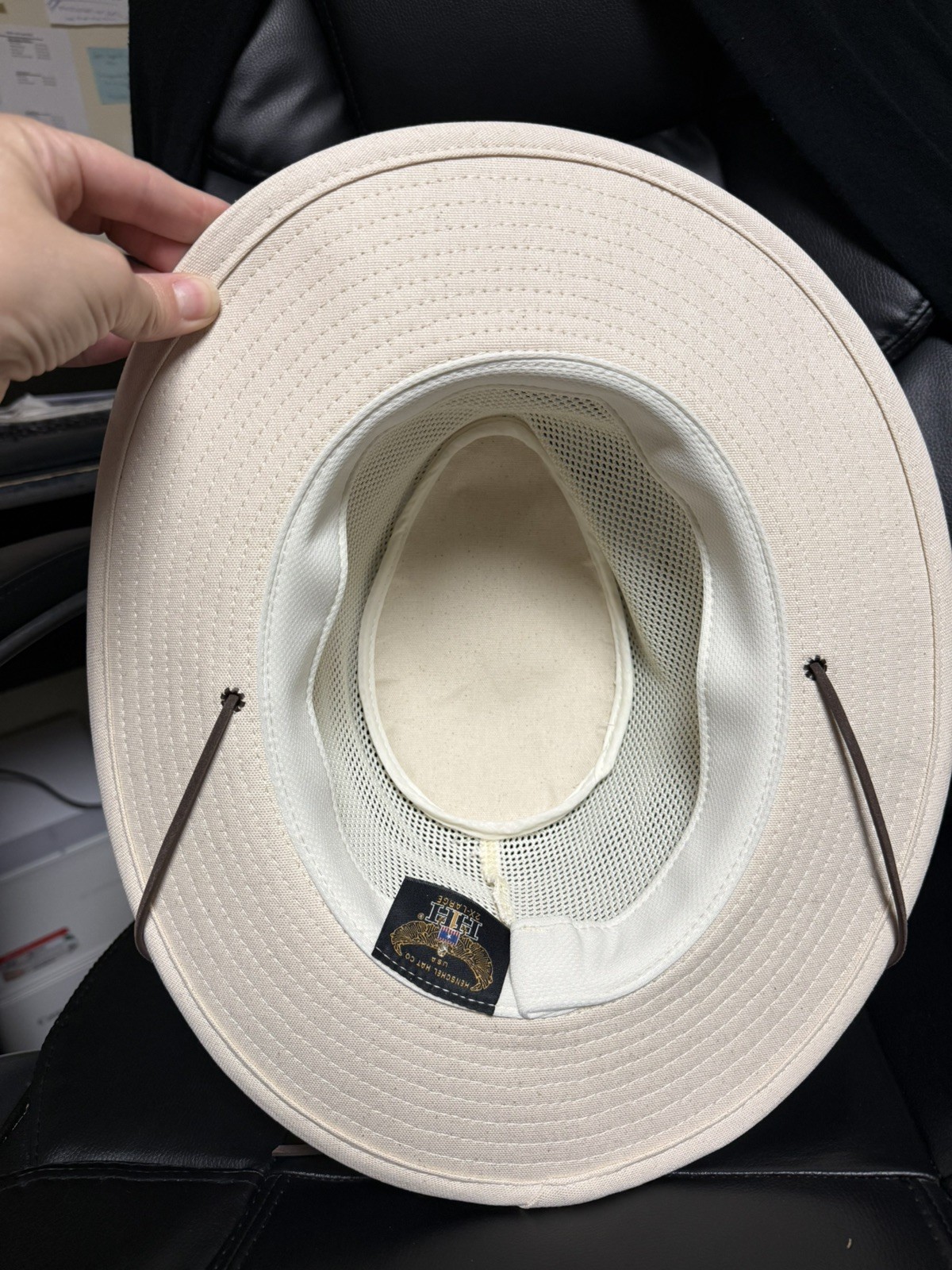 Henschel Crushable Soft Mesh Aussie Breezer Hat, Natural, 2XL