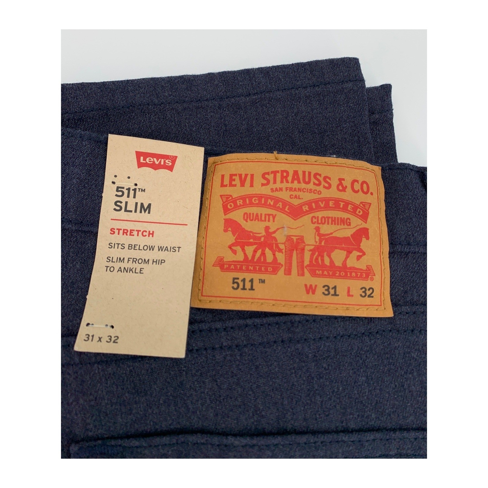 Levis 511 Jeans Mens 31×32 Blue Slim Fit Dark Wash Denim Pants NEW Pants