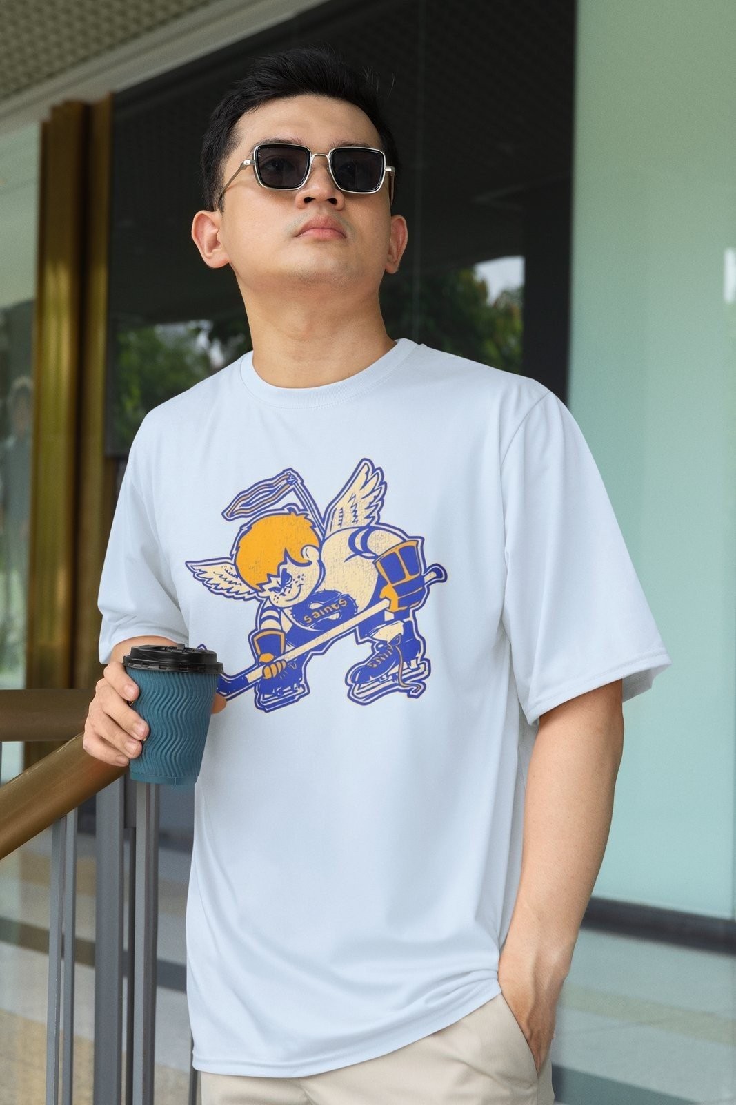 Minnesota Fighting Saints Ice Hockey T-shirt