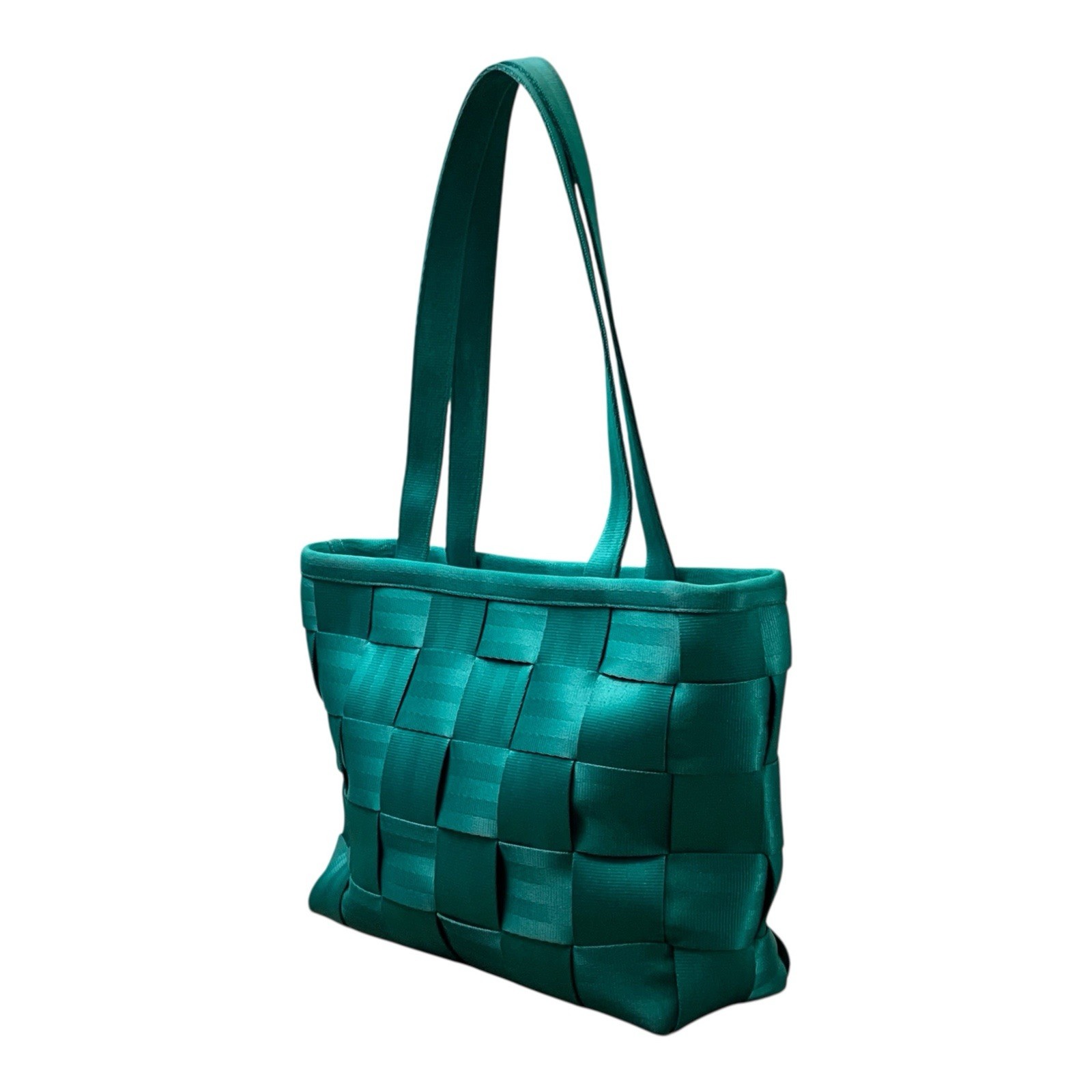 HARVEYS Original Seatbelt Bag TOTE Shoulder Purse Bag Footed Teal Green