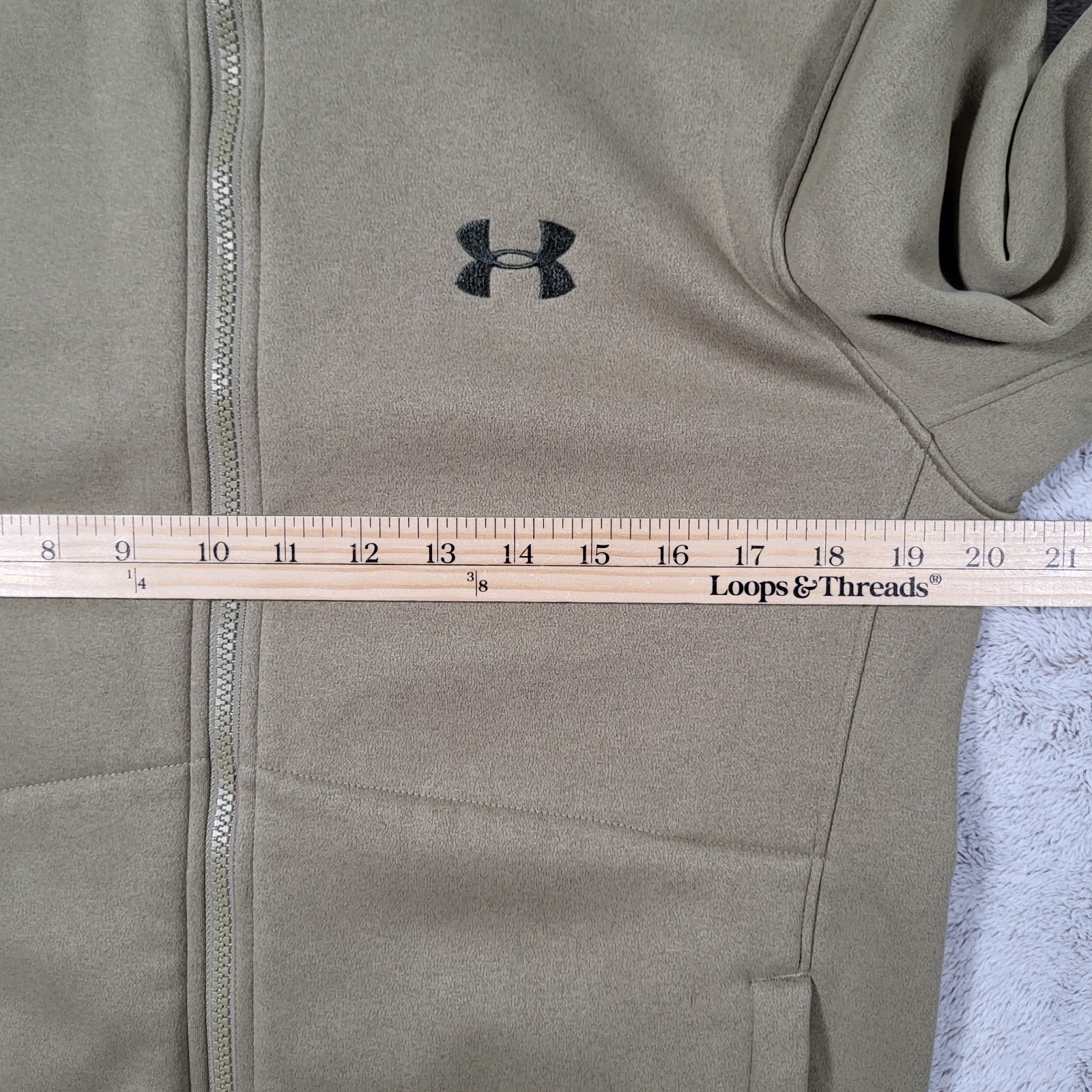 Under Armour Porter 3-in-1 Jacket Mens S Green Outdoor Fleece Lined Soft Shell