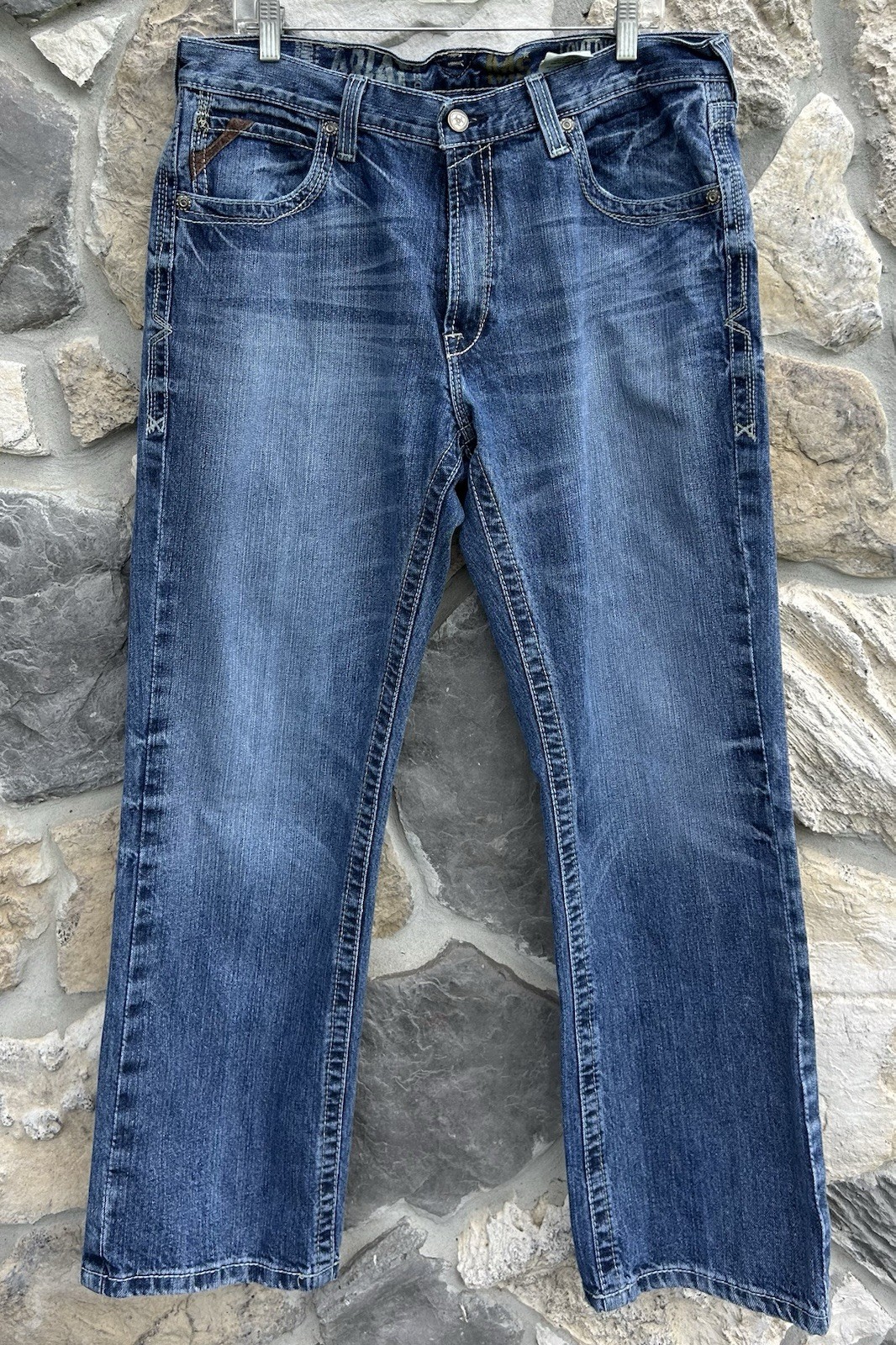 Ariat M5 Low Rise Straight Jeans Mens Size 36×30 Western Workwear Cowboy Ranch