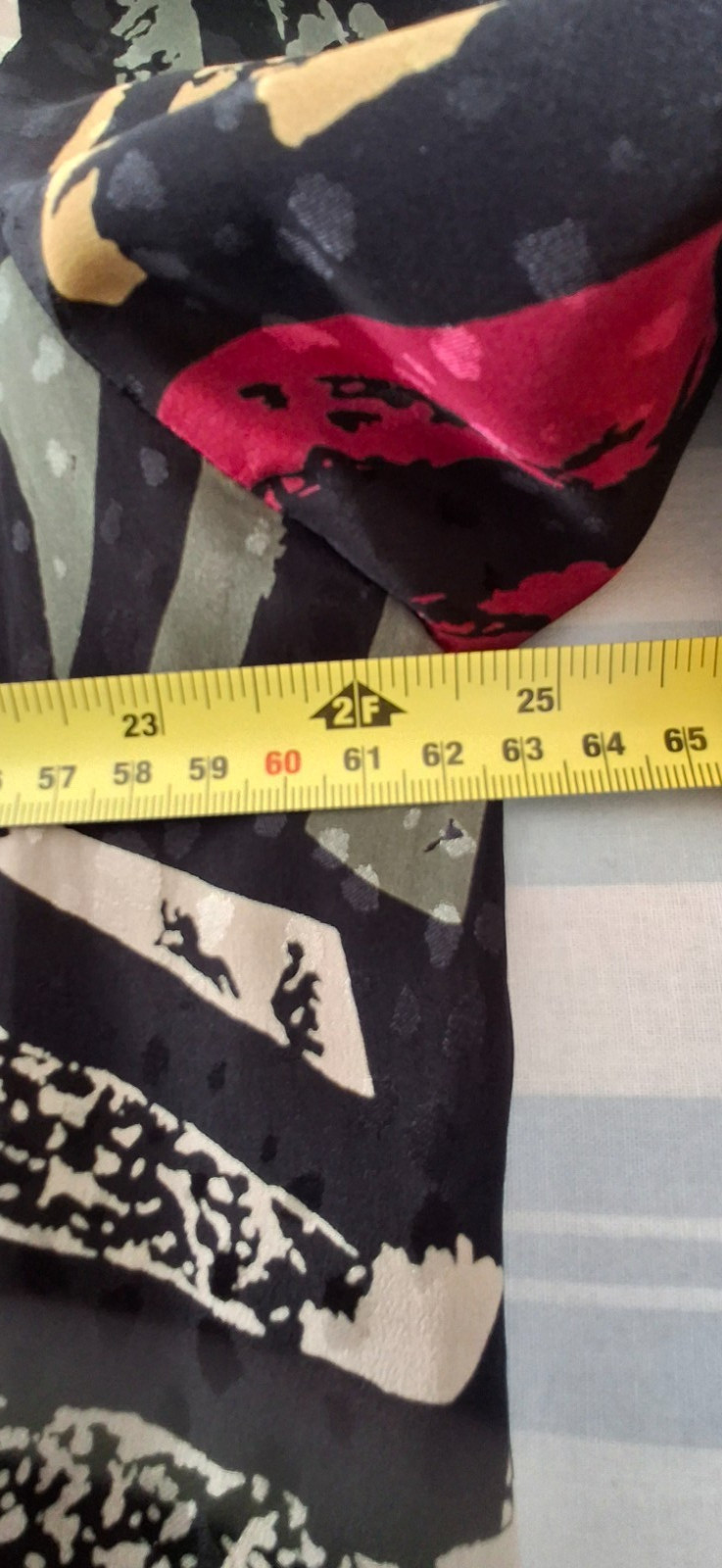 Vintage Designer John Bates London Jacket Ruffle Open Front Multicoloured Size L