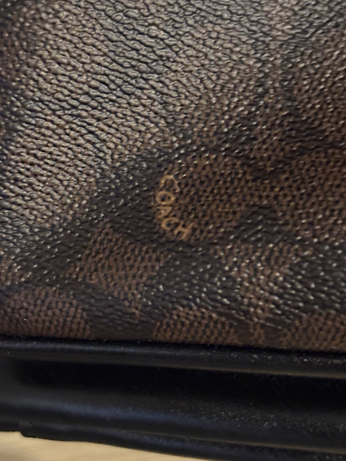 Coach Elodie Crossbody Bag In Signature Canvas CCF10 Walnut/Black