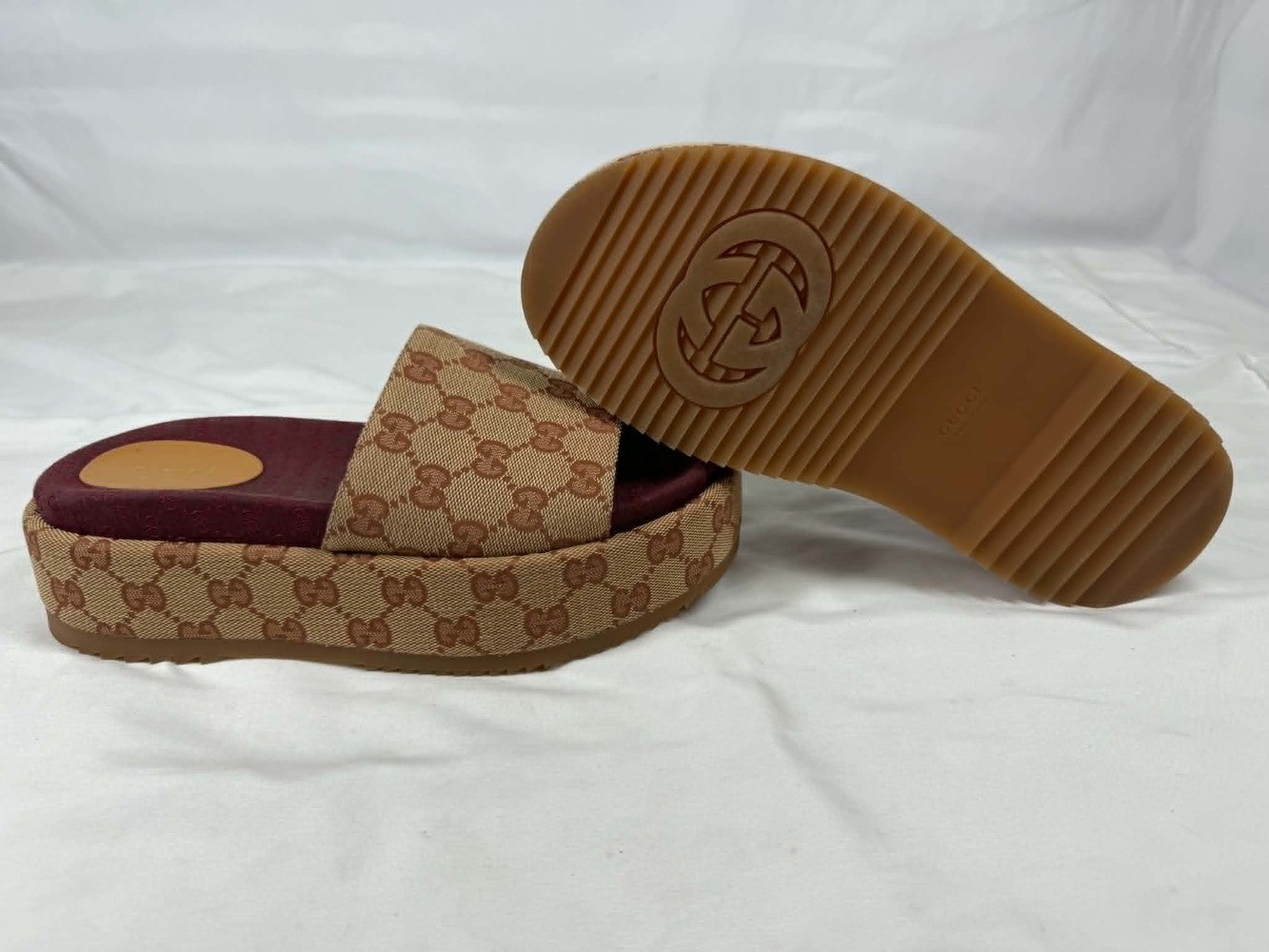 Women’s Size 8.5 Gucci Angelina Platform Sandals SPB-JB 367143