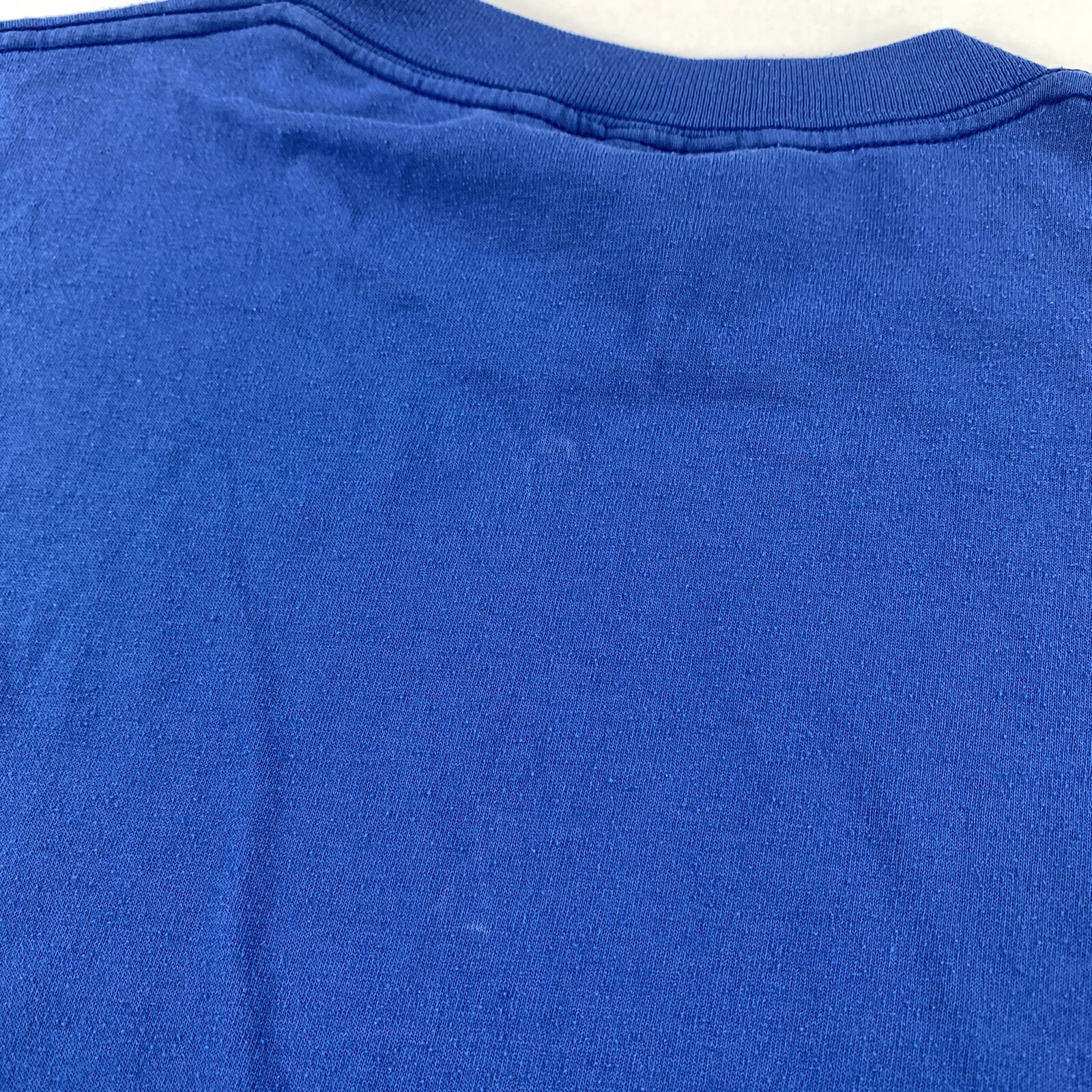 Vintage 90s Cal Cru Single Stitch Blank Blue T Shirt XL Made In USA 50/50