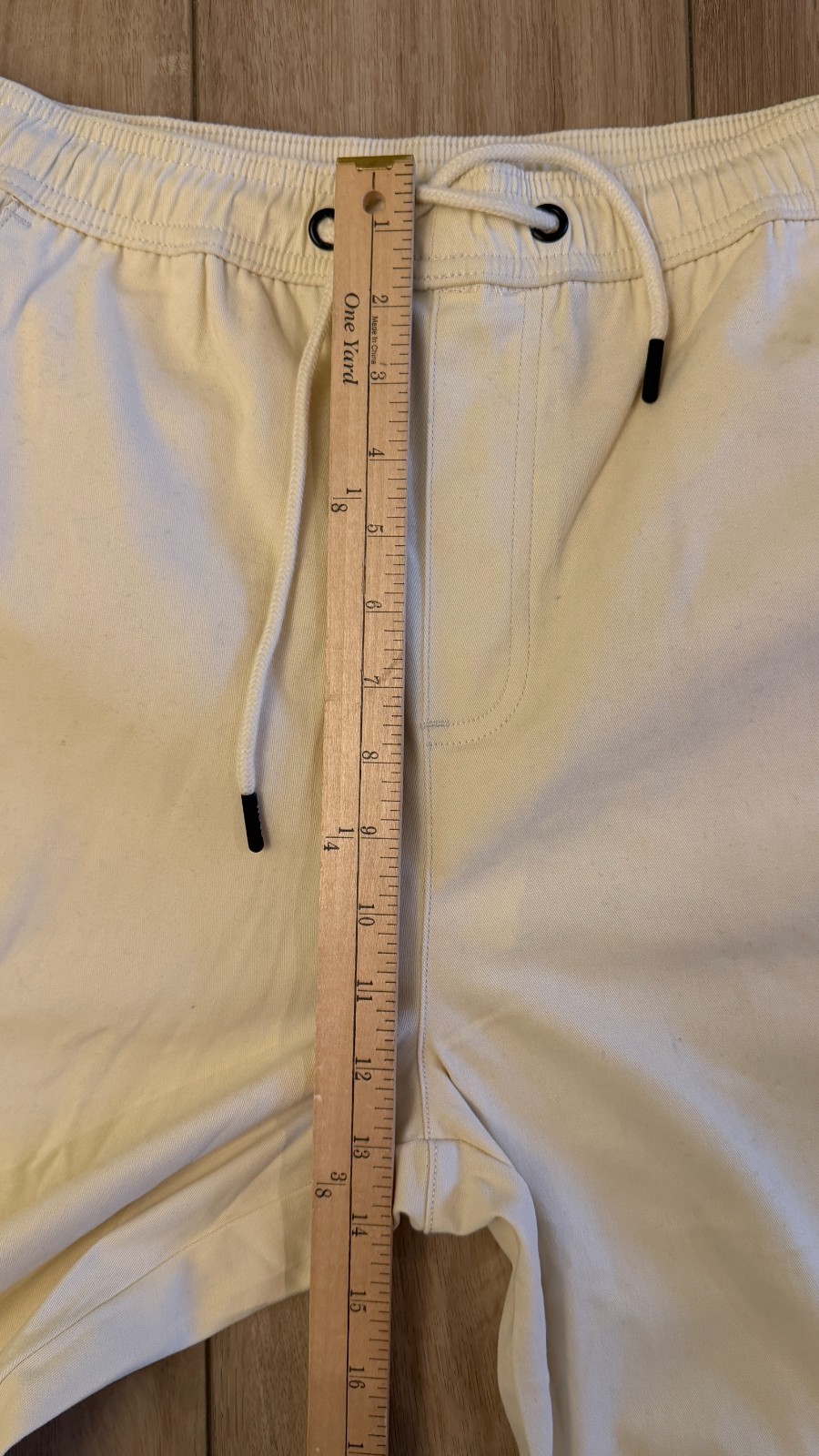 WeSC Open Bottom Cargo Pants Unisex Chino Style-Men M/Women L-Pale Yellow-NWT
