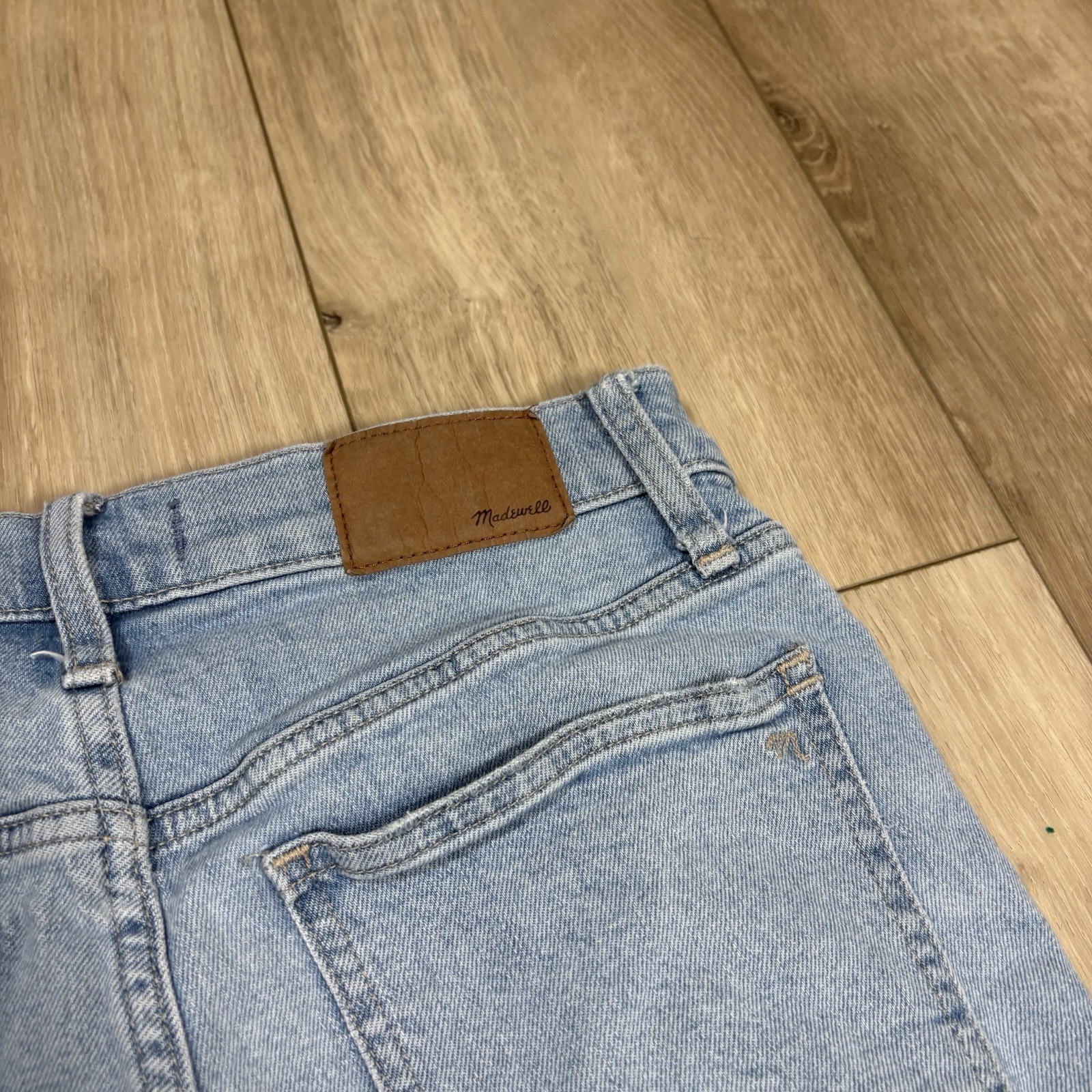 Madewell The Perfect Vintage Cropped Jeans Womens 25P Blue Light Wash High Rise