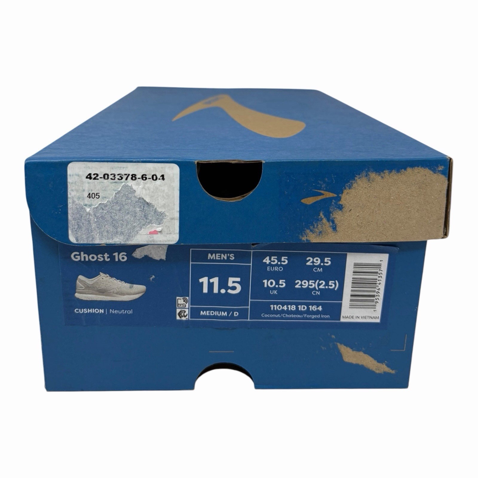 Brooks Ghost 16 Mens Running Shoes Coconut Chateau Forged Iron 110418-164 NEW